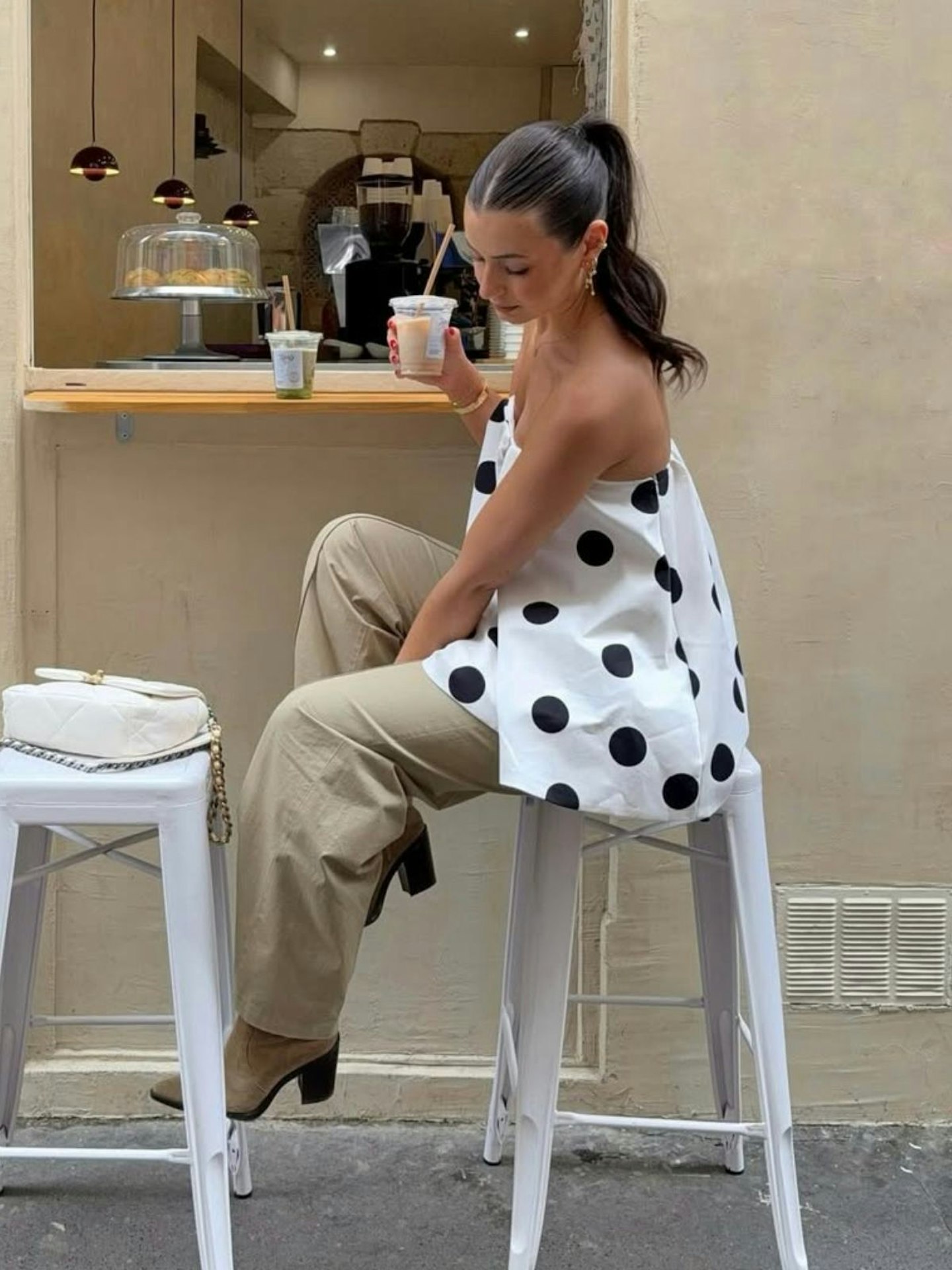Zara Polka Dot Top