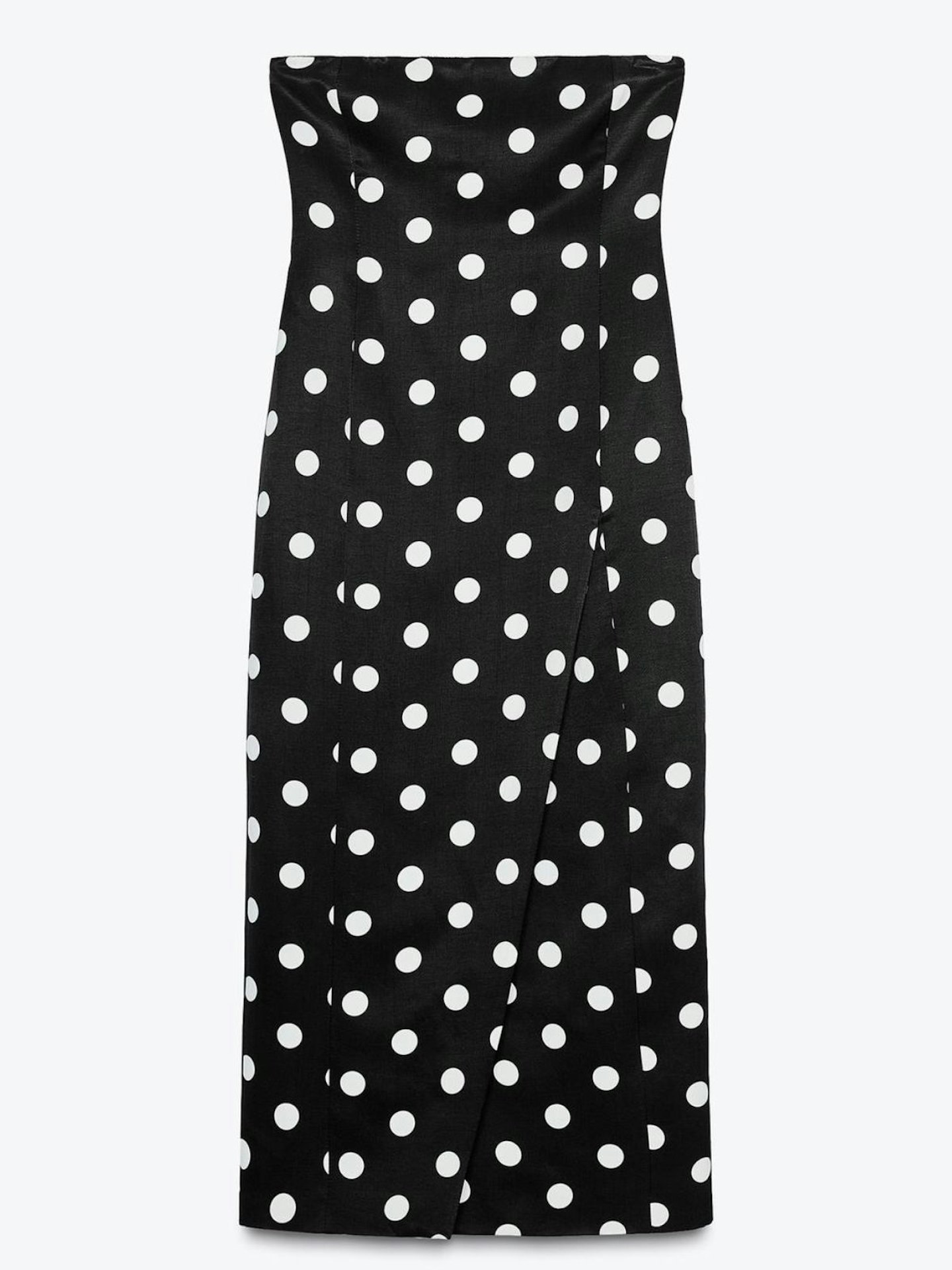 ZW Collection Strapless Polka Dot Dress