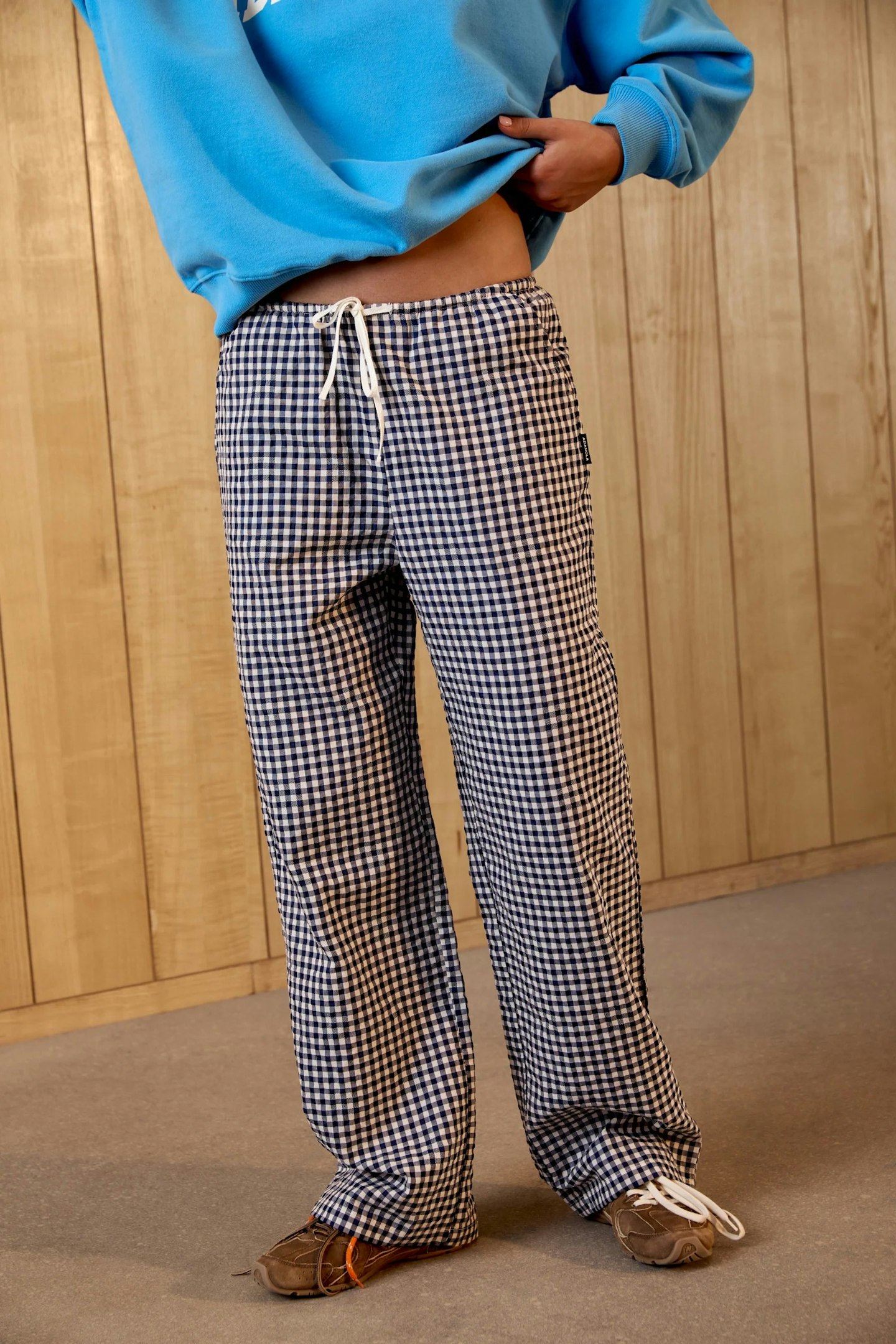 Adanola Gingham Drawstring Pants