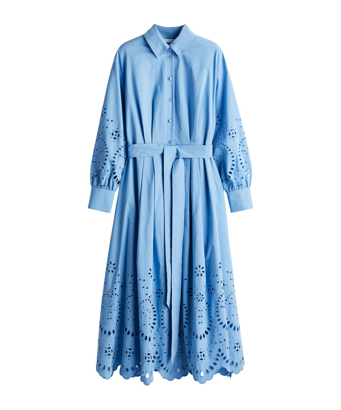 Broderie Anglaise Shirt Dress