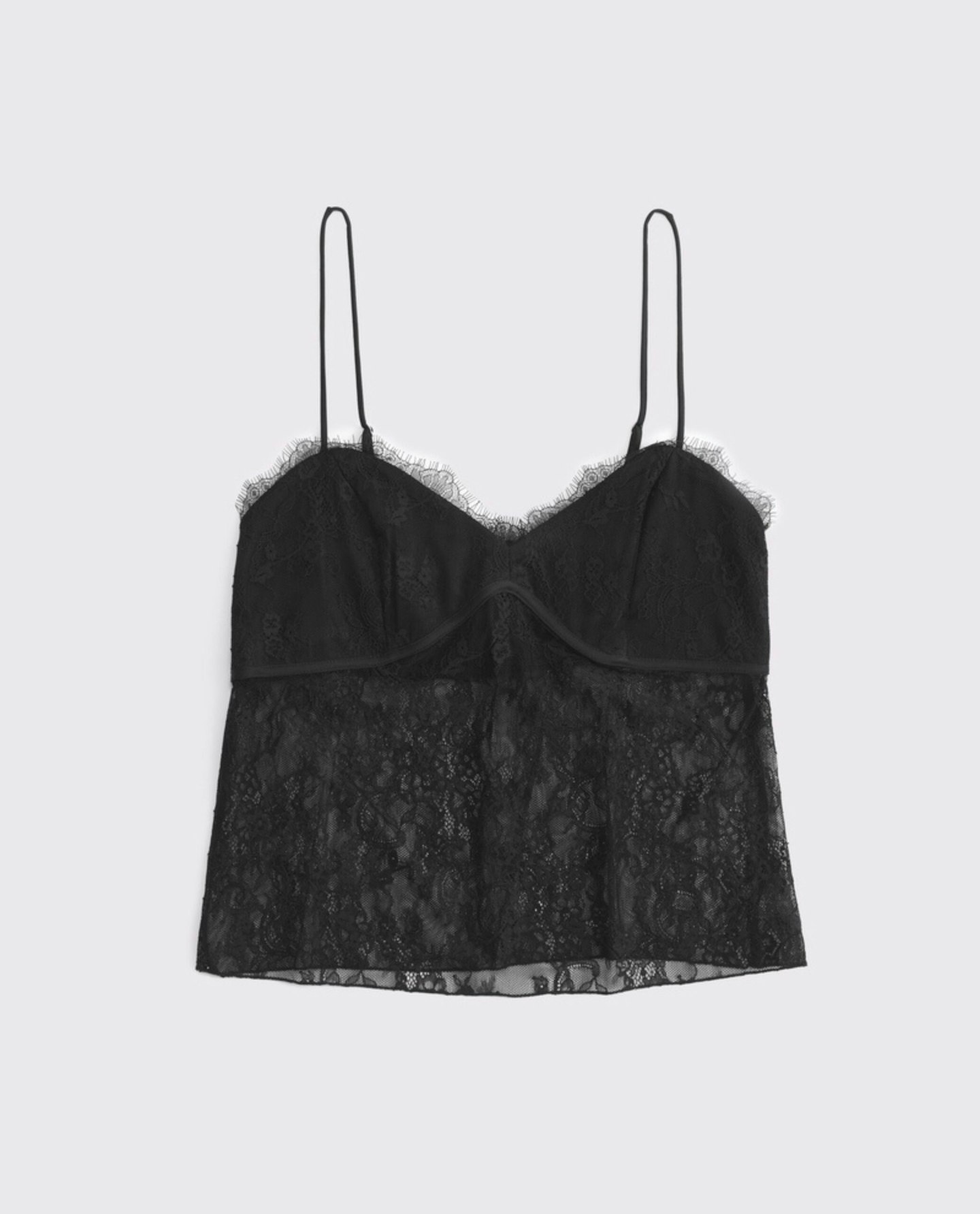 Abercrombie & Fitch, Babydoll Top - Black Lace