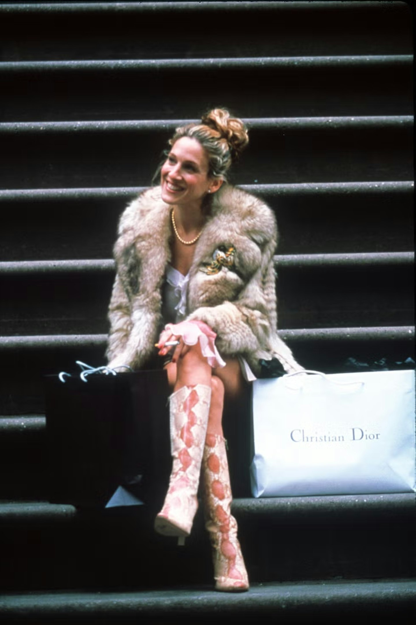 SJP as Carrie in Jimmy Choo boots