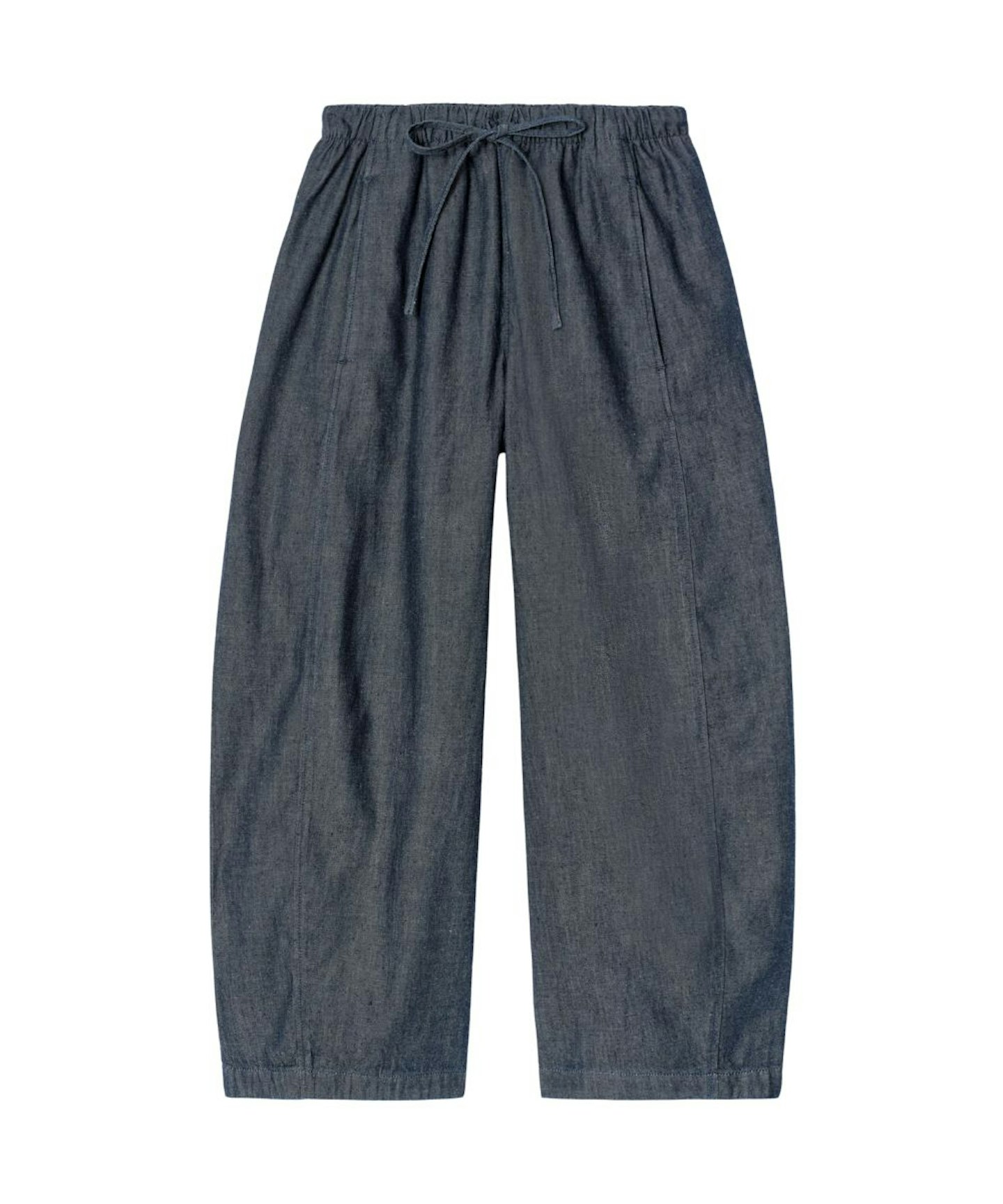 Cos Barrel-Leg Denim Drawstring Trousers