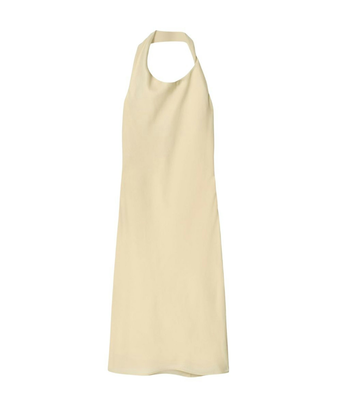 COS, Twisted Linen-Blend Halterneck Dress