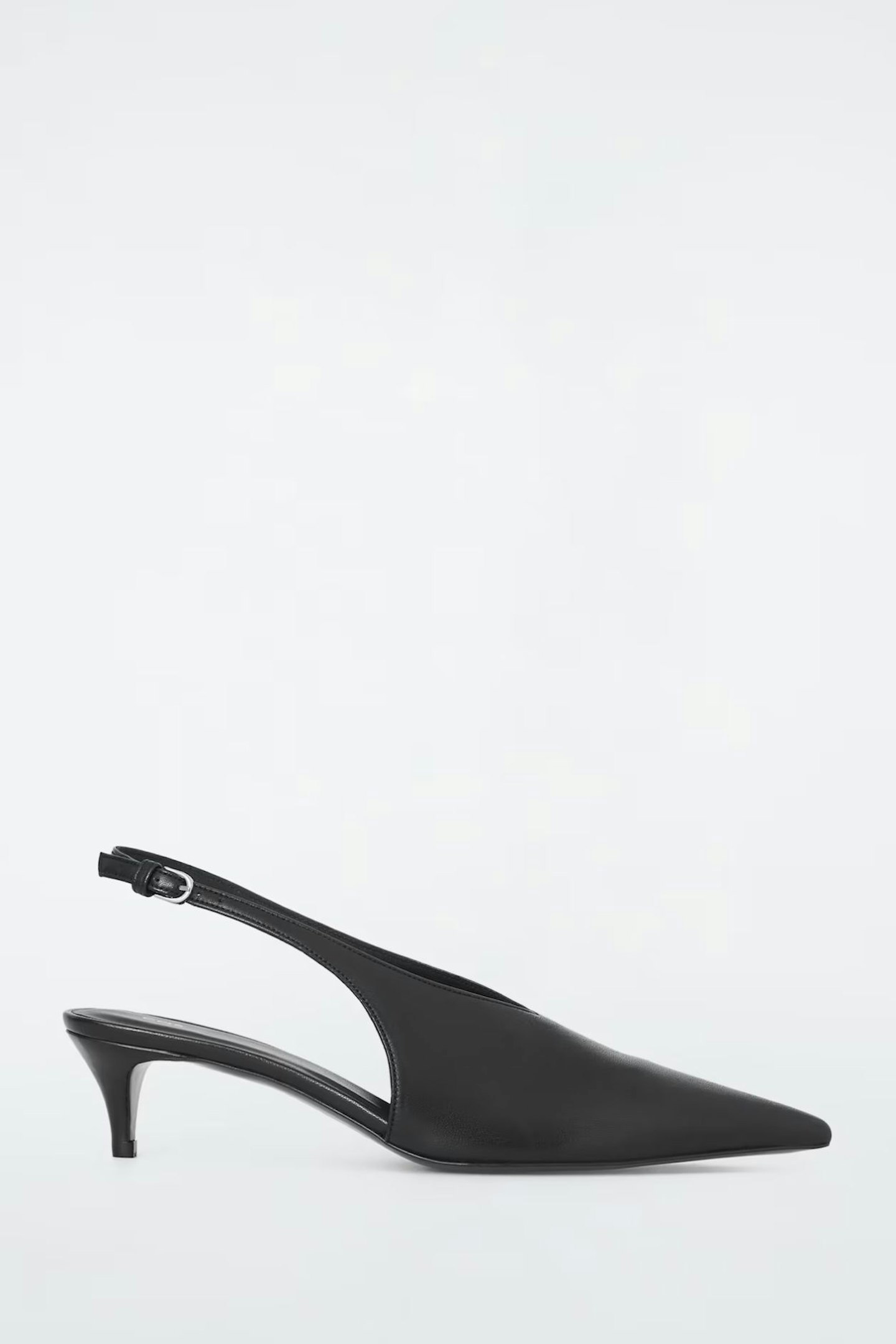 Cos, Pointed Slingback Leather Mules