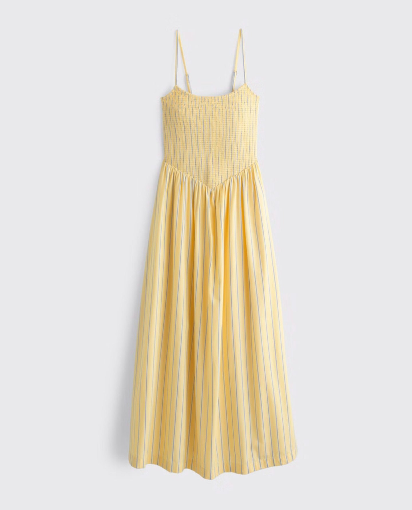 Abercrombie & Fitch, Dipped-Waist Smocked Midi Dress