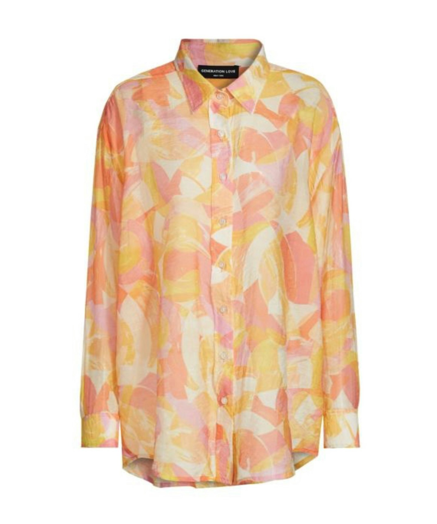 Generation Love, Benson Abstract Button-Front Shirt