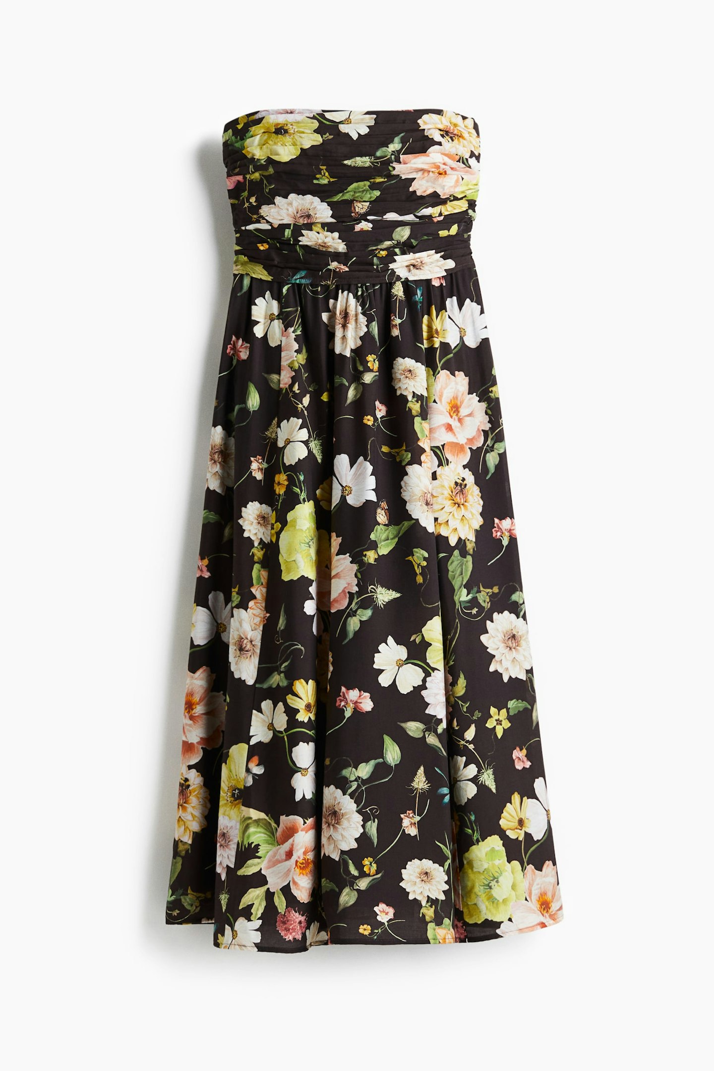 H&M Pleated Bandeau Dress