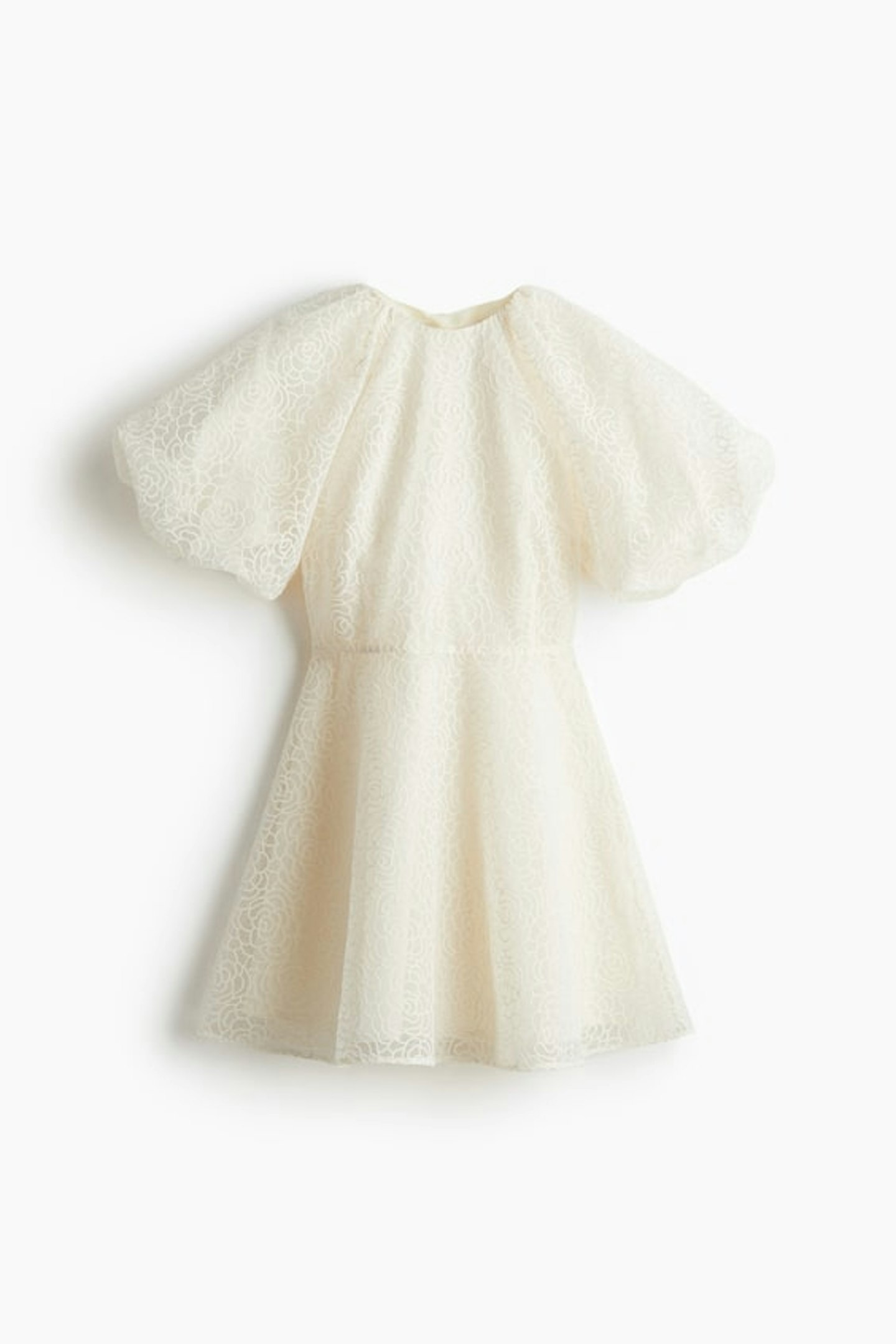 Embroidered Tie-Back Dress