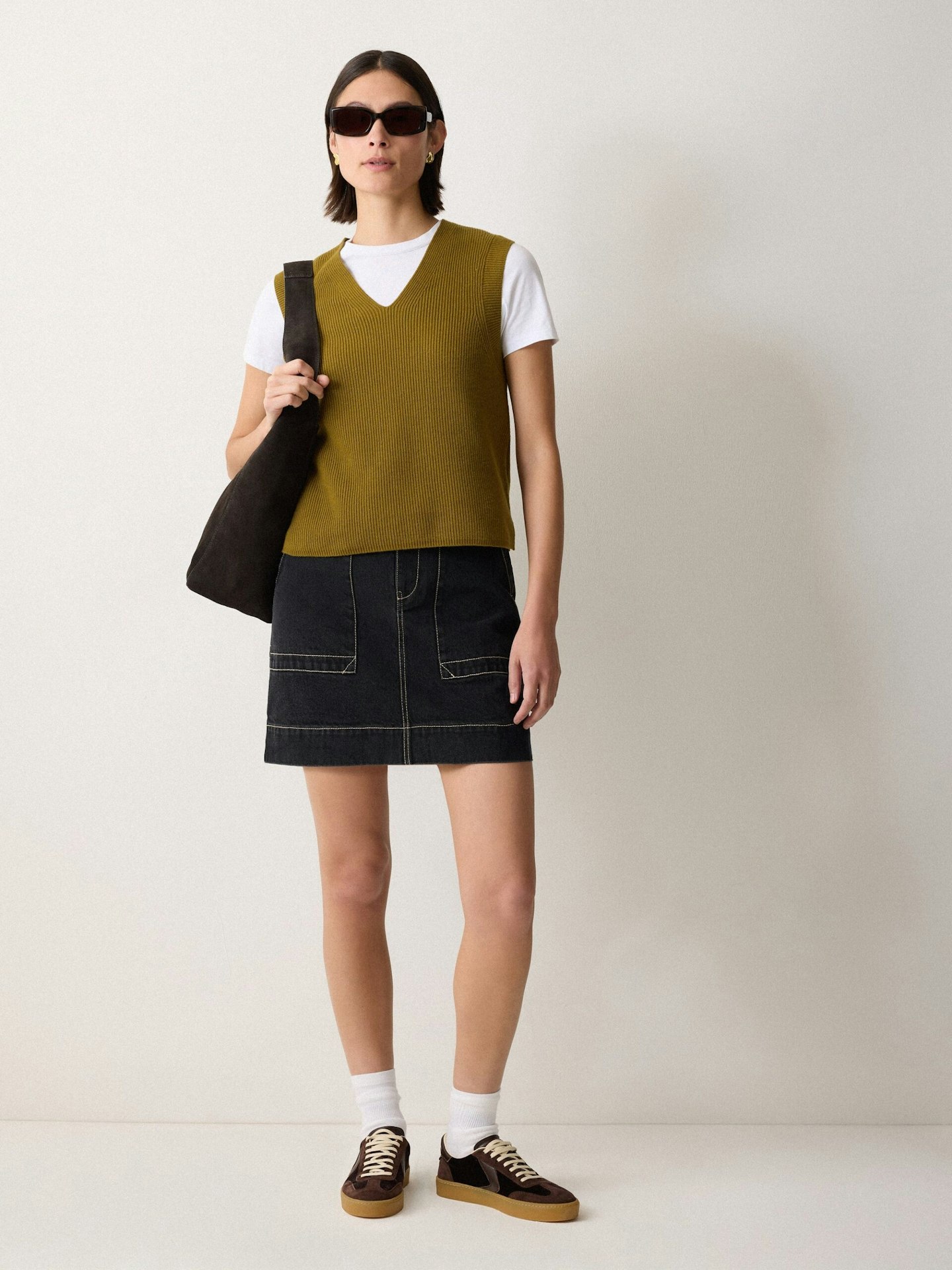 jigsaw denim skirt