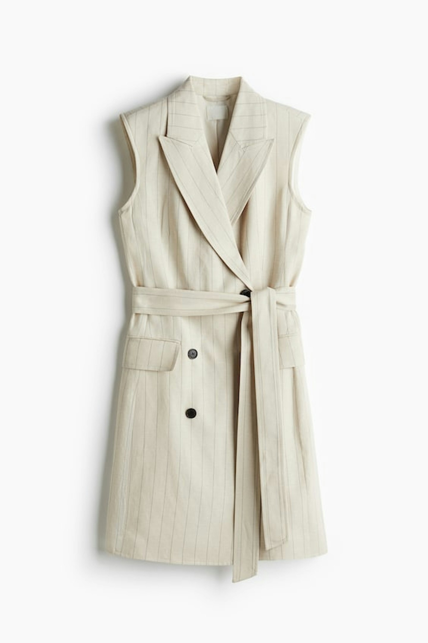 H&M Linen-Blend Blazer Dress