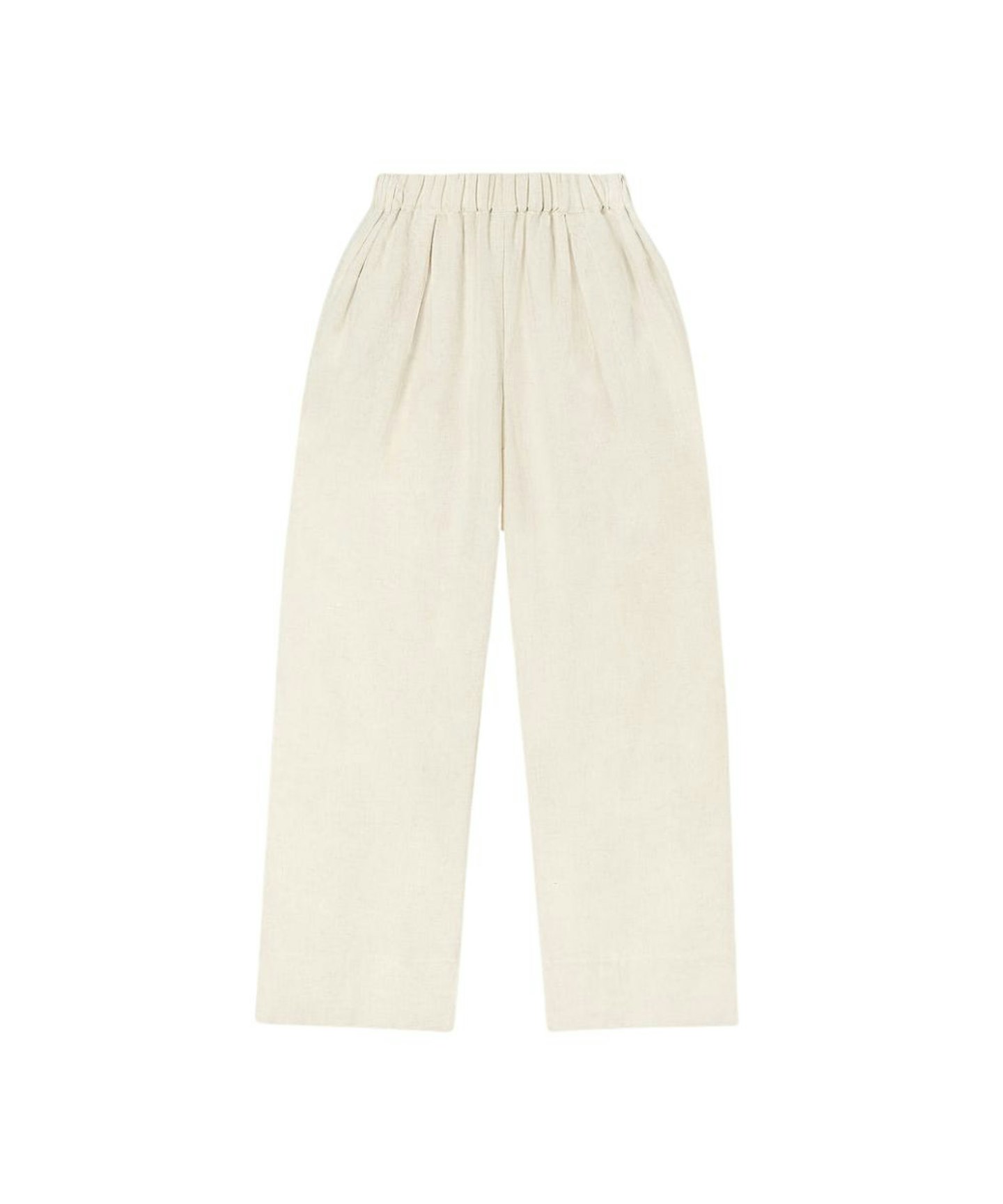 Lounge, Linen Blend Wide-Leg Trousers