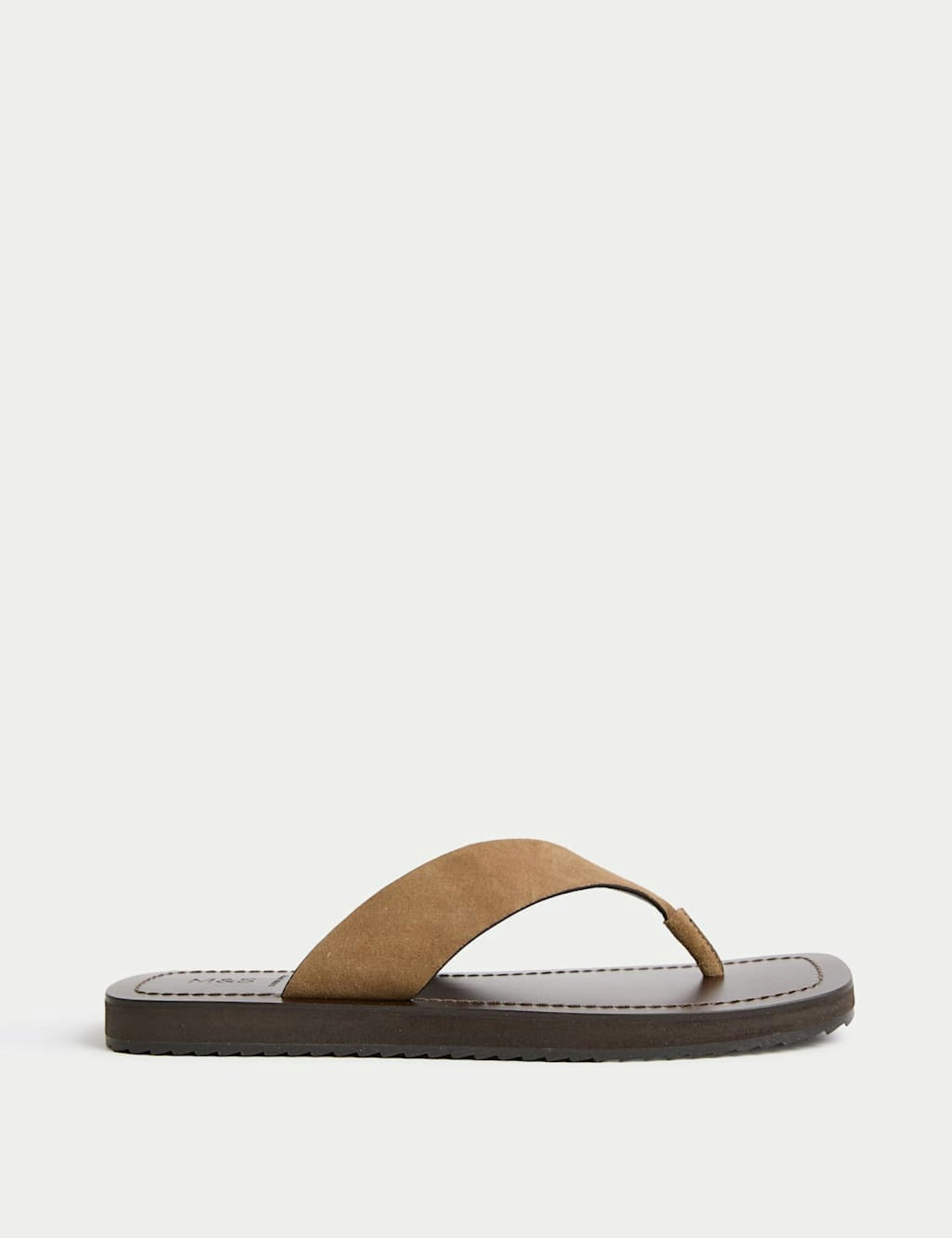 M&S, Suede Flat Square Toe Sandals