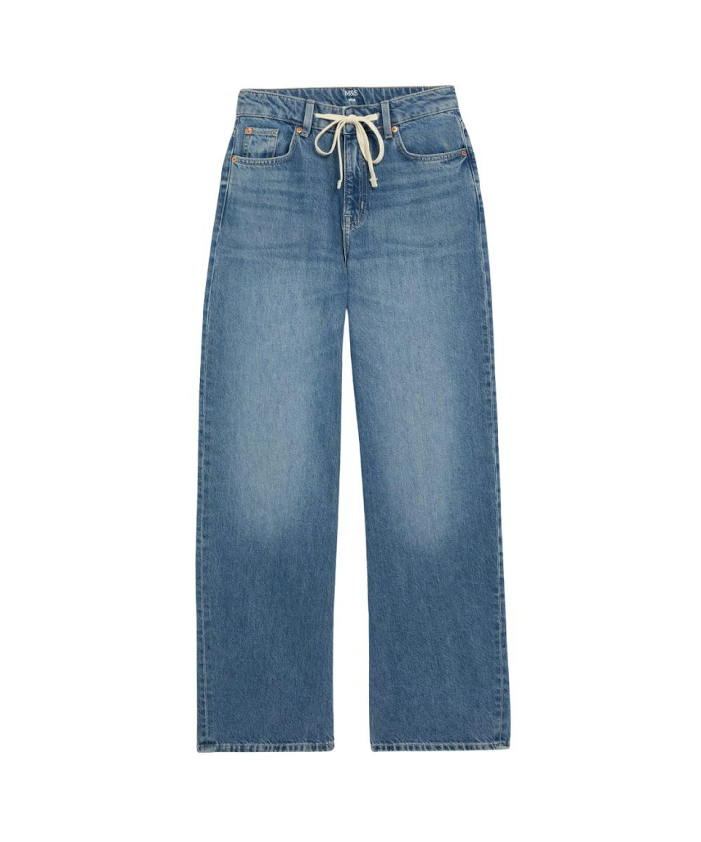 M&S, Mid Rise Wide Leg Jeans with Lyocell