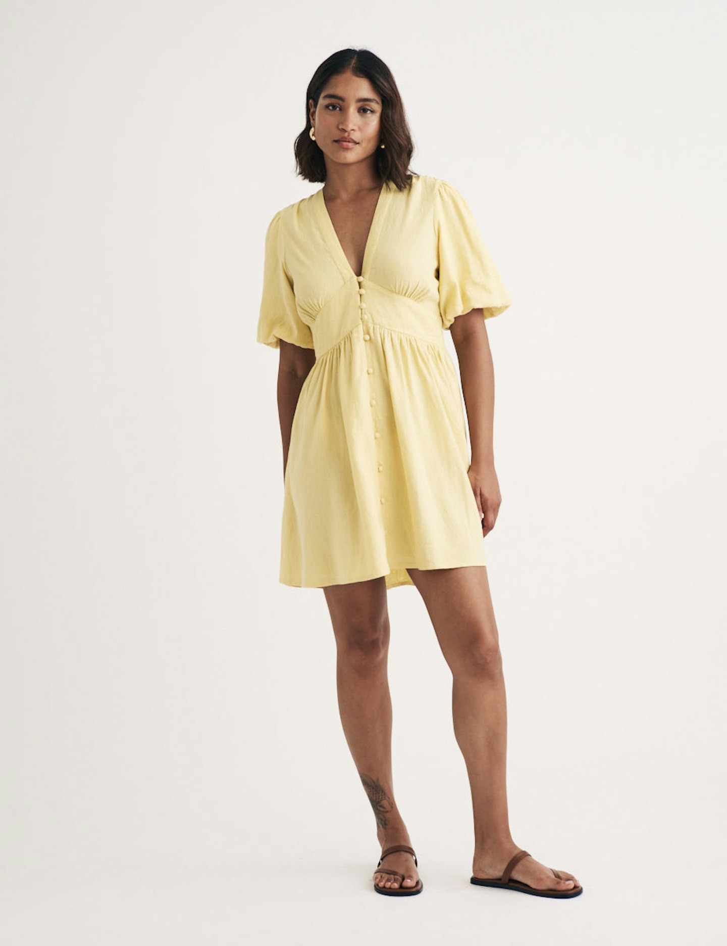 Nobody's Child, Butter Yellow Starlight Mini Dress