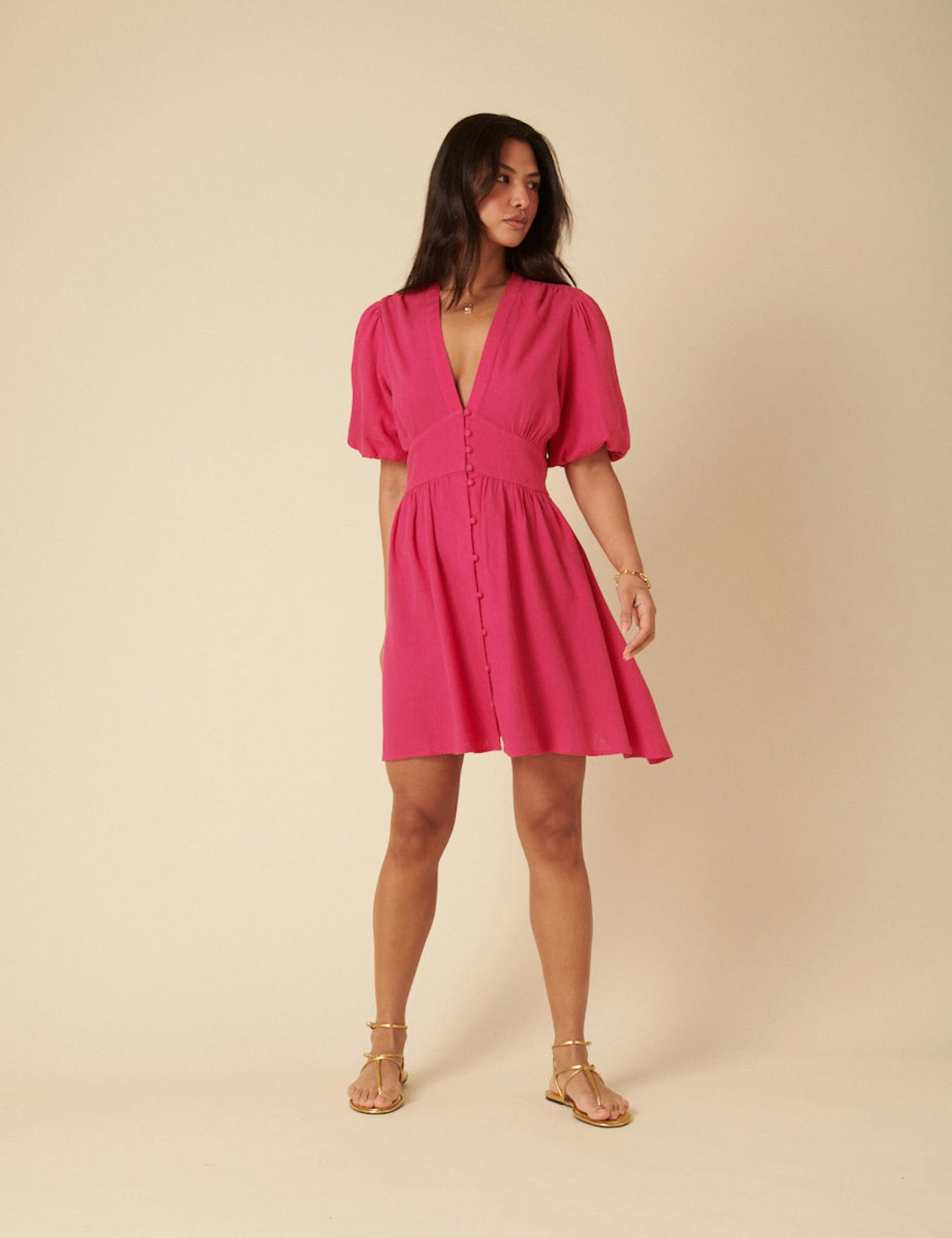 Nobody's Child, Short Sleeve Starlight Mini Dress