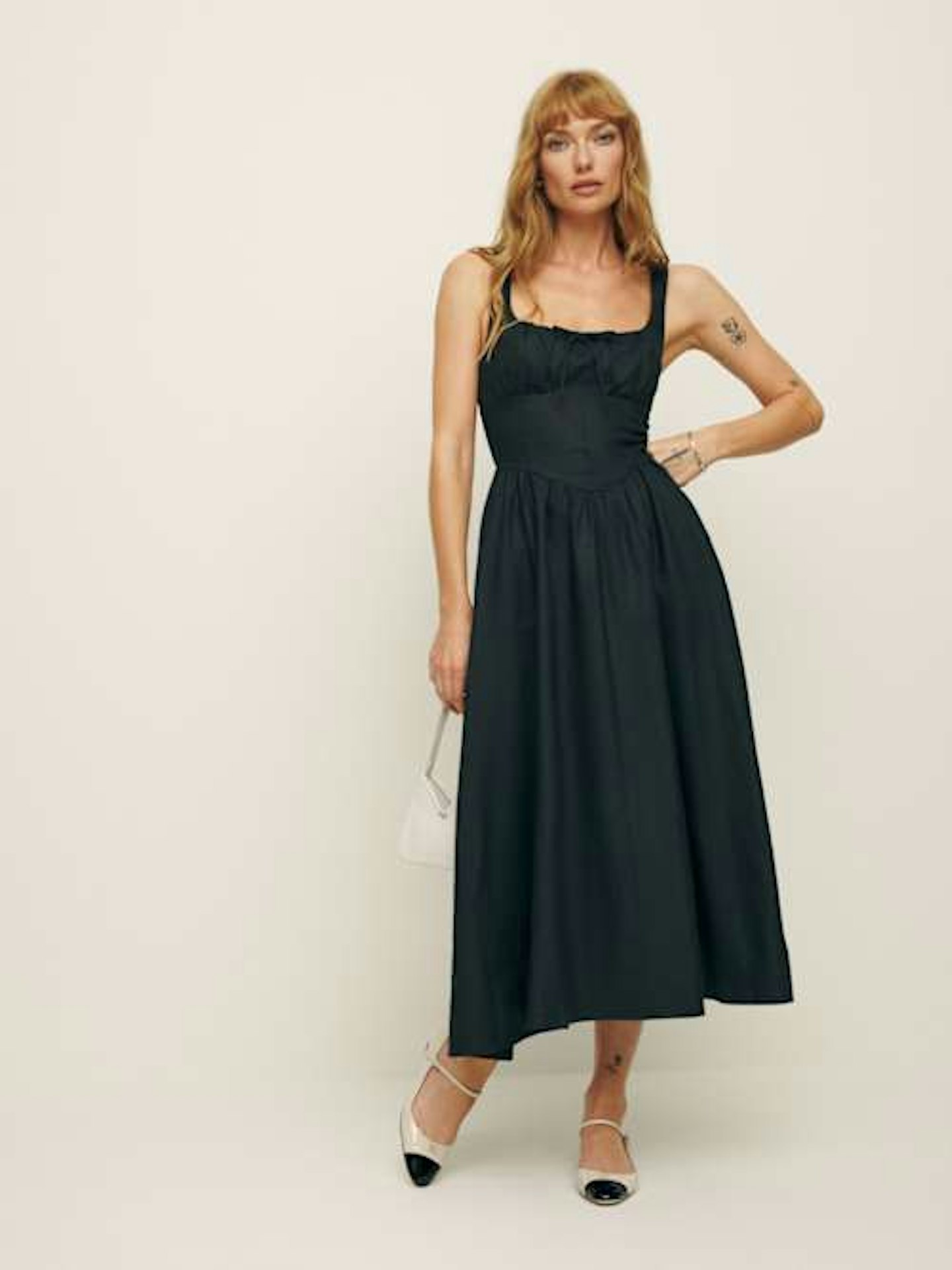 Balia Linen Dress in Black