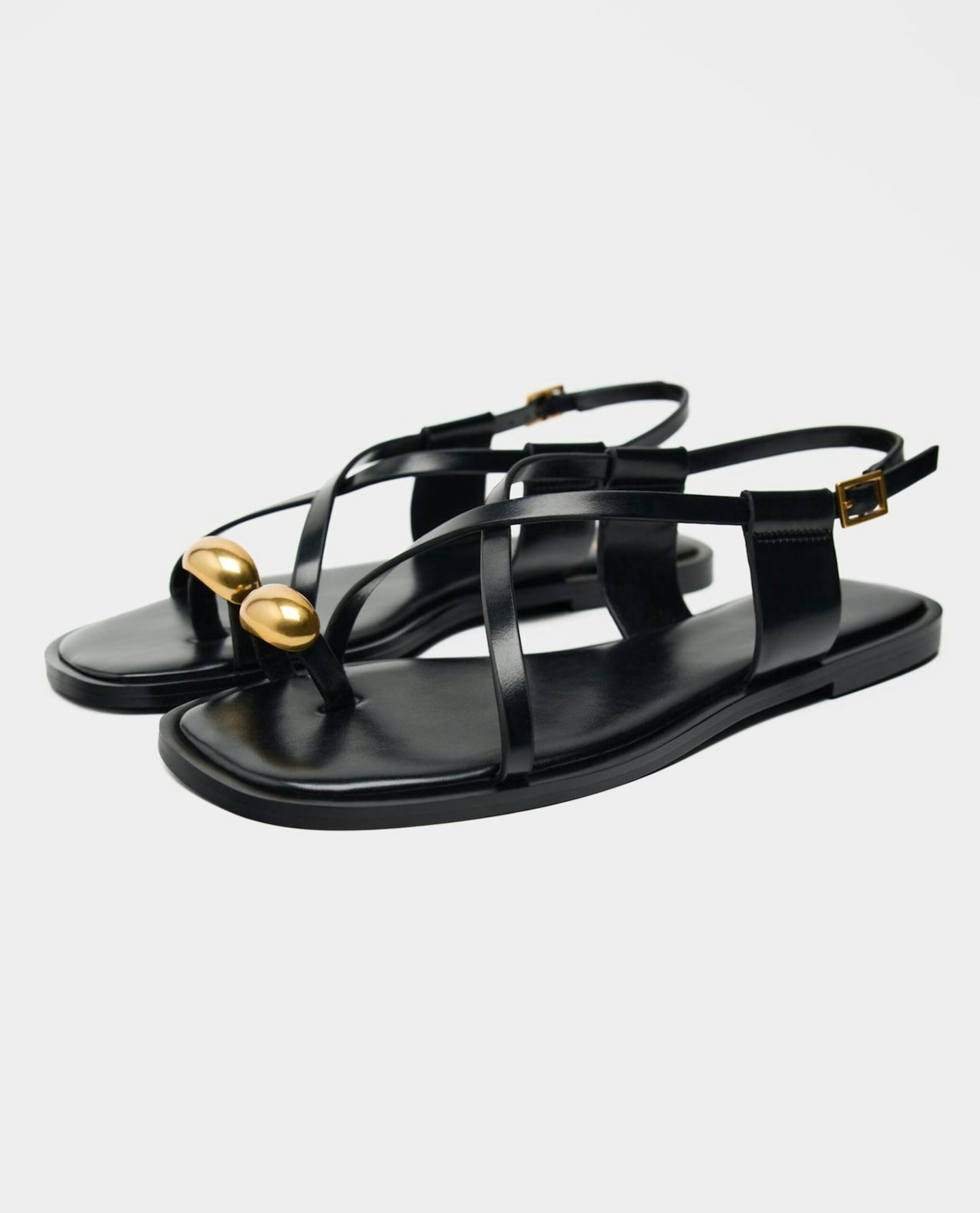 Zara, Flat Strap Sandals