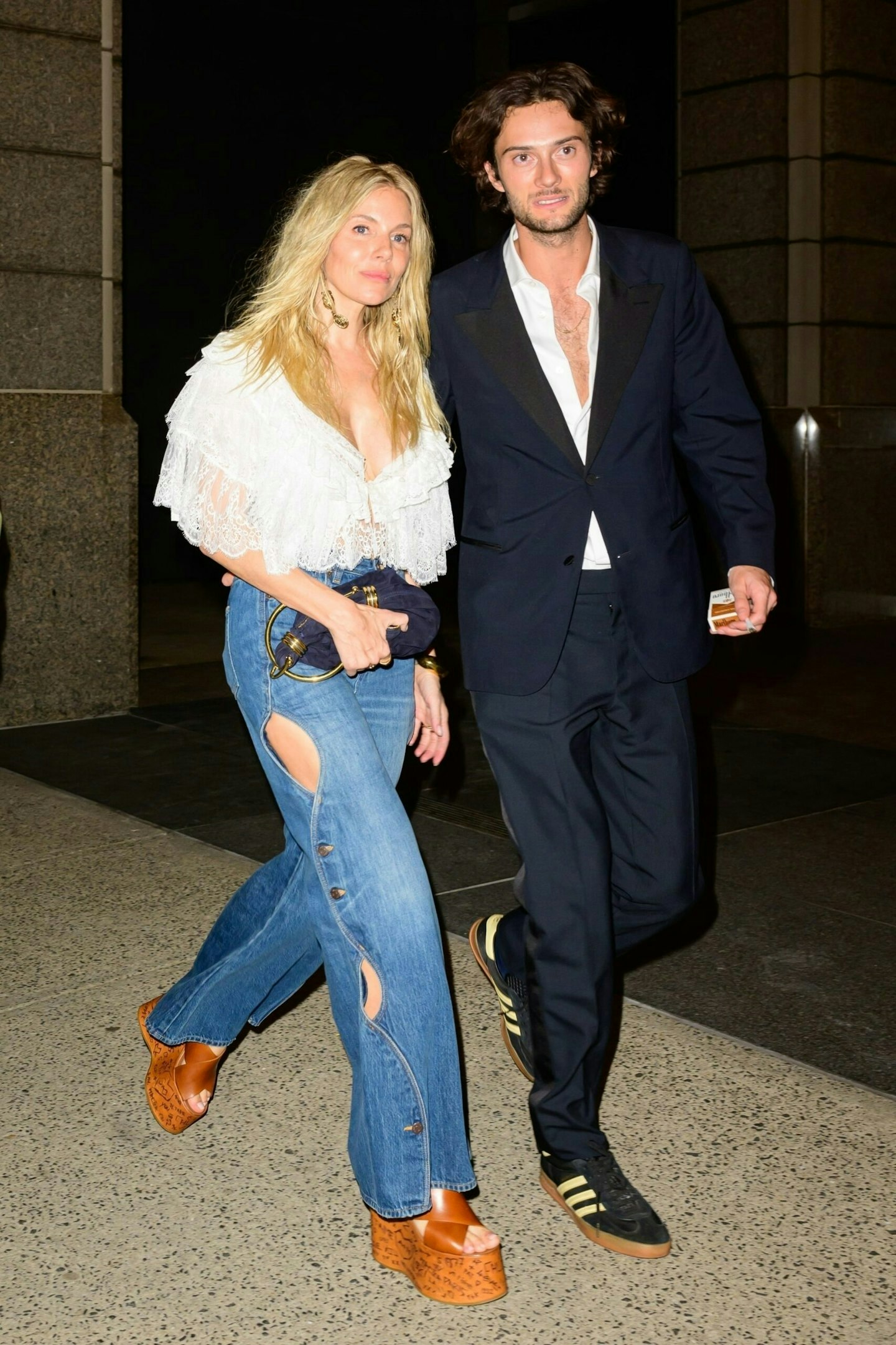 Sienna miller wearing a Chloe boho blouse