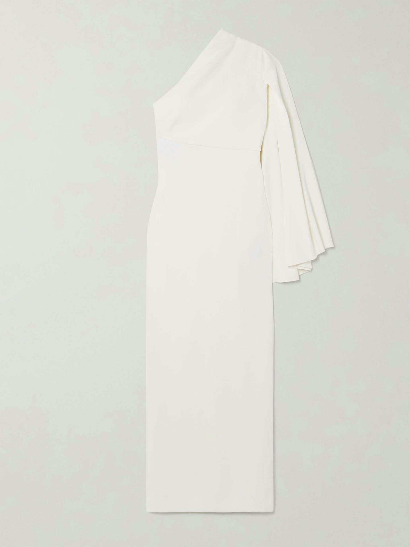 Solace London, Elisa one-sleeve crepe gown