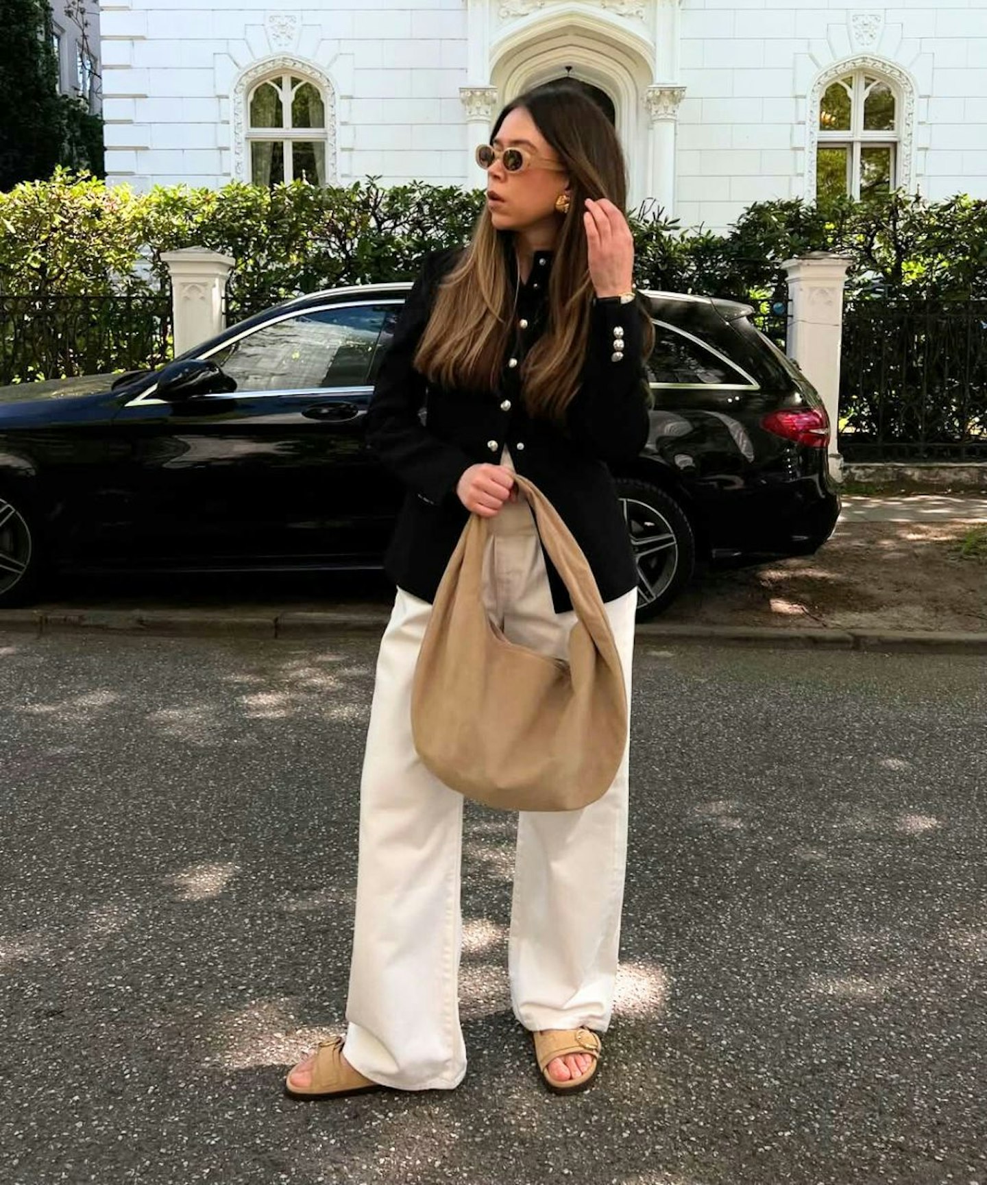 Sézane suede sandals