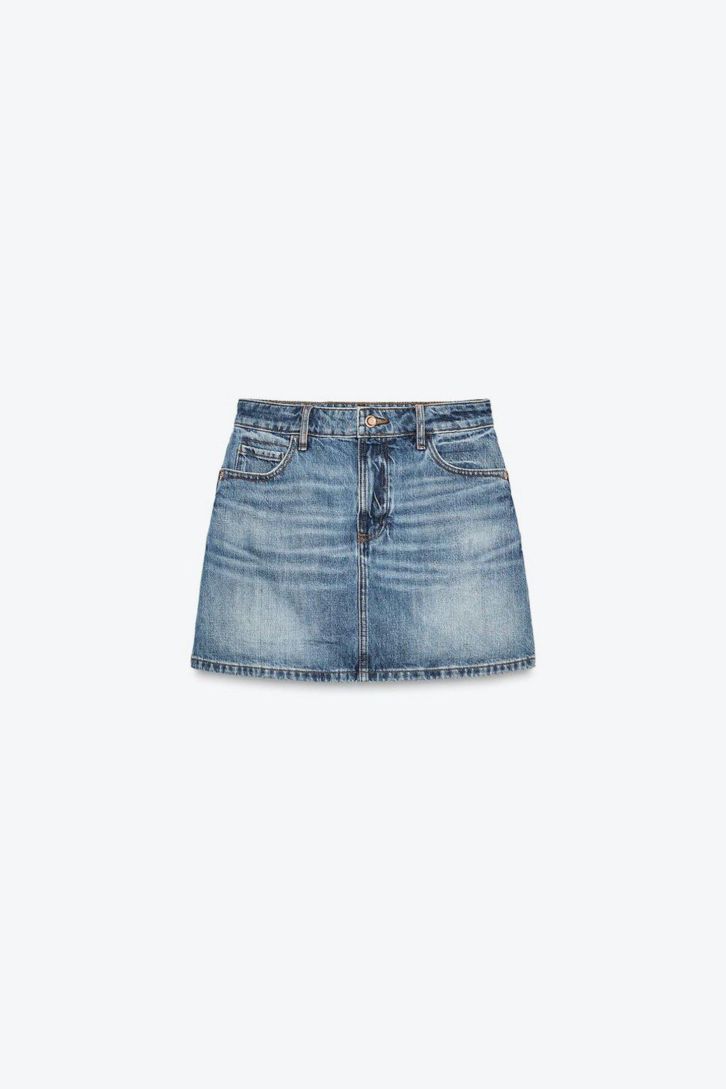 Zara, Denim Mini Skirt