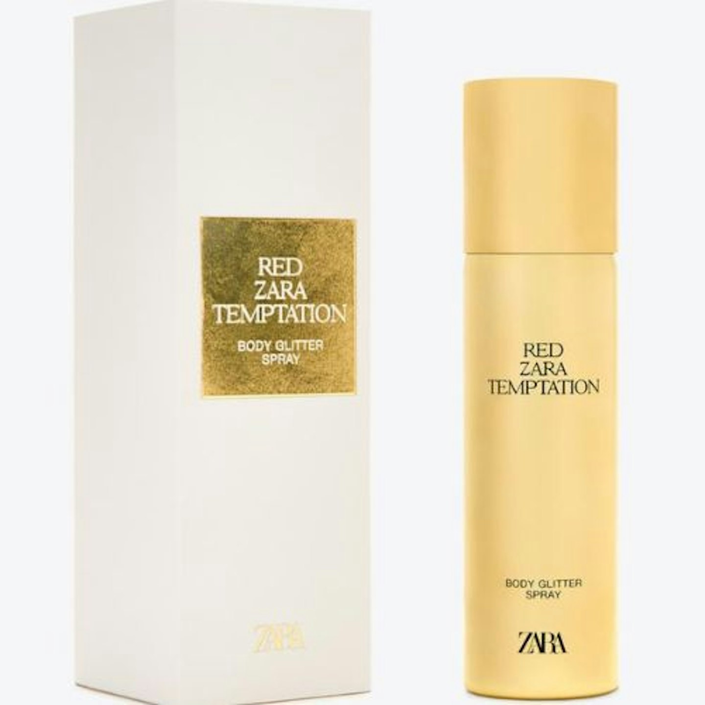 Zara Red Temptation Body Glitter Spray