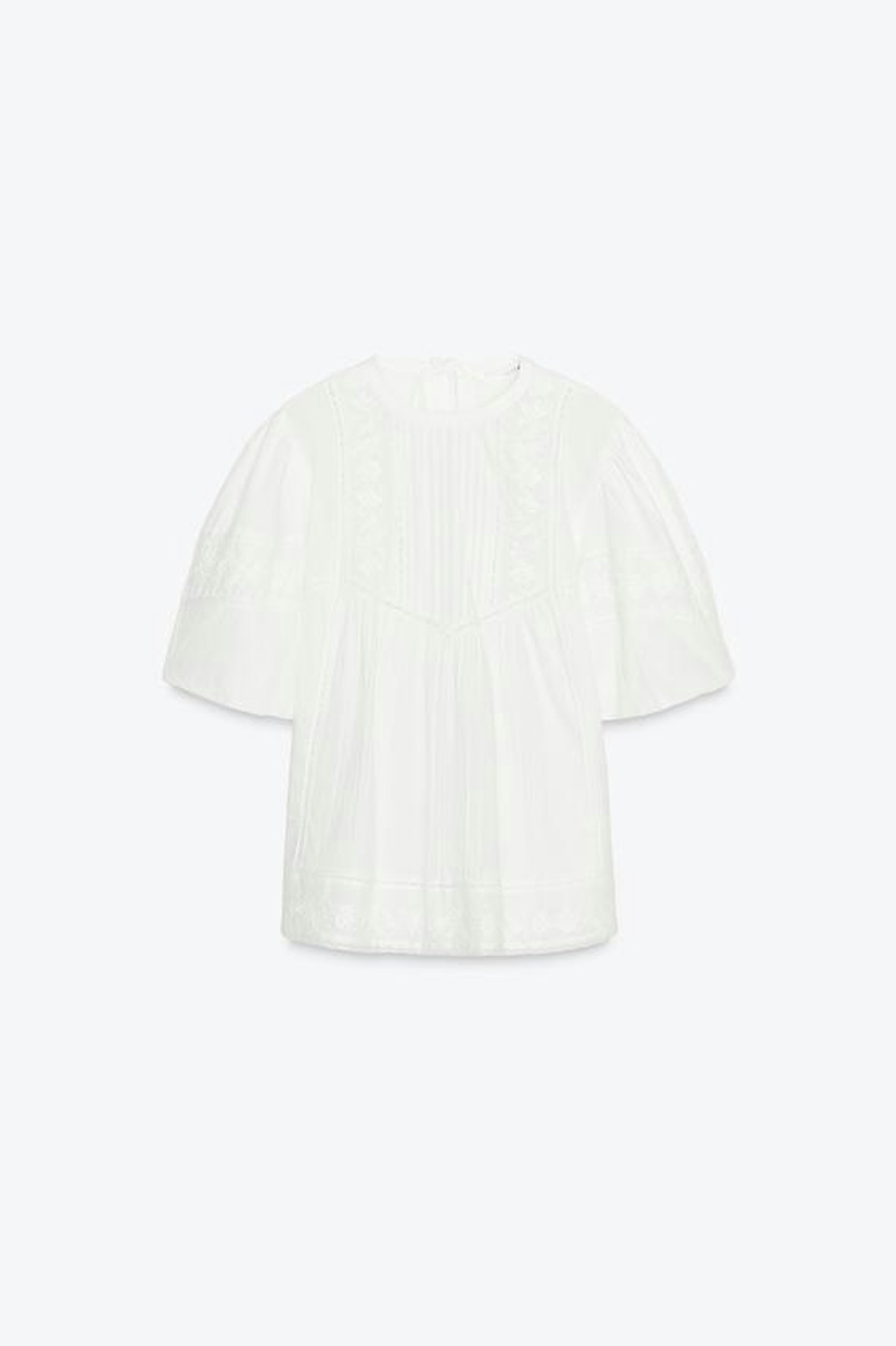 Zara, Embroidered Romantic Blouse