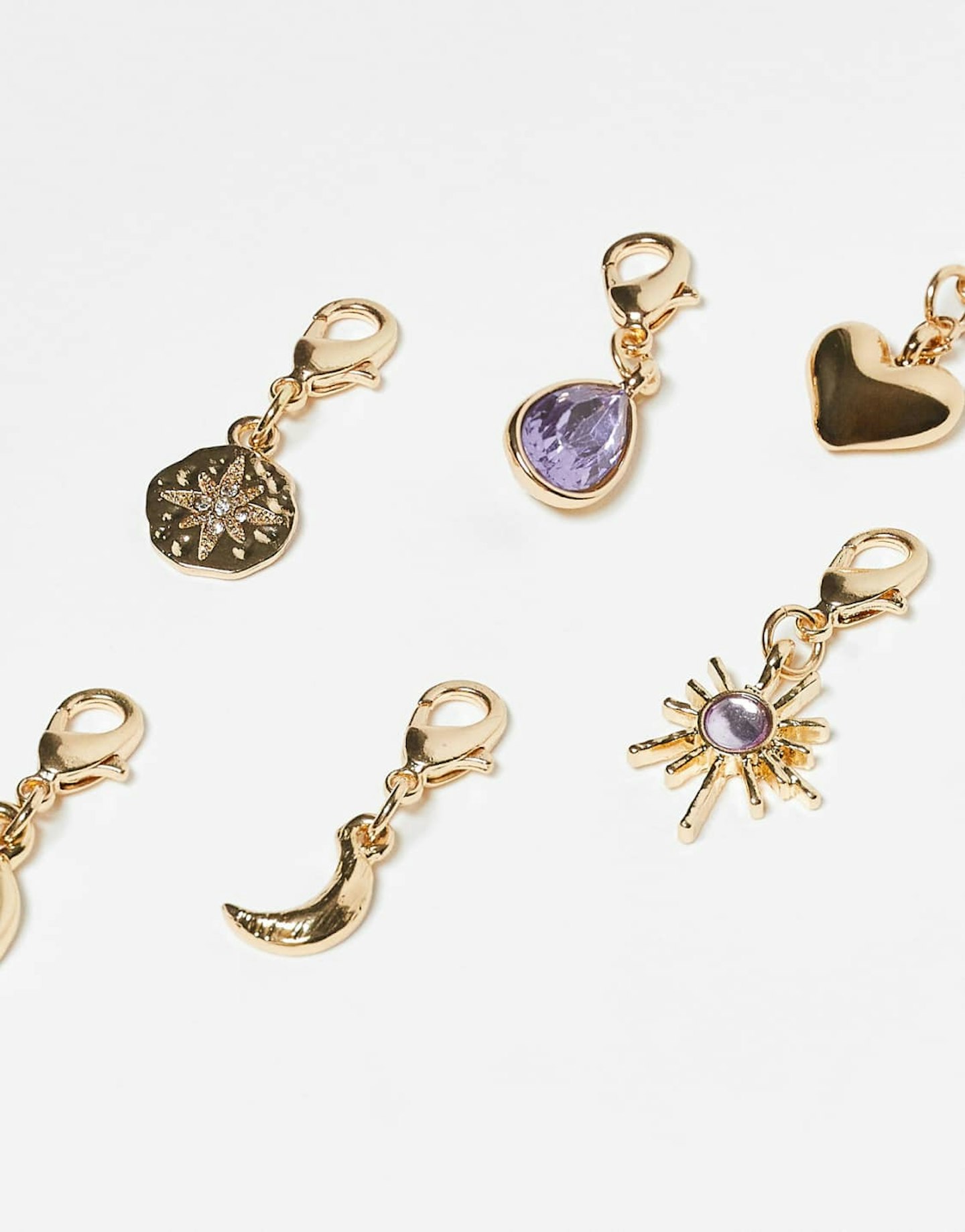 ASOS DESIGN Pack of 6 Charms