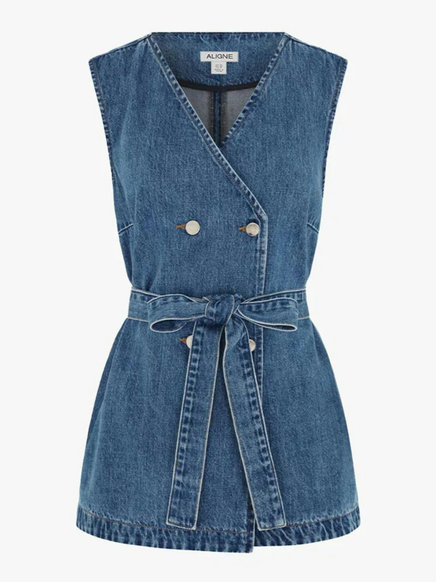 Jate Denim Wrap Waistcoat