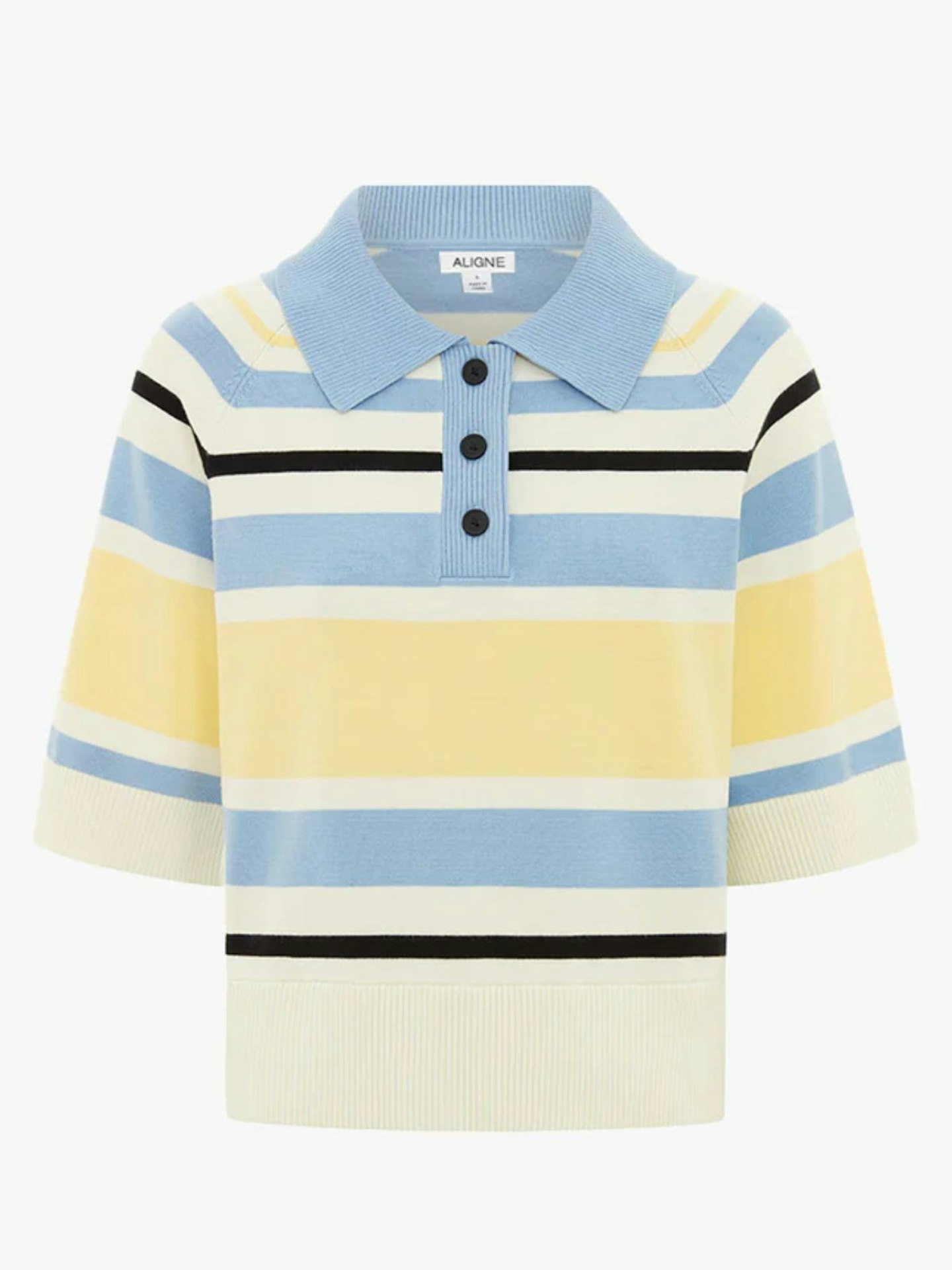 Emmet Striped Knitted Polo