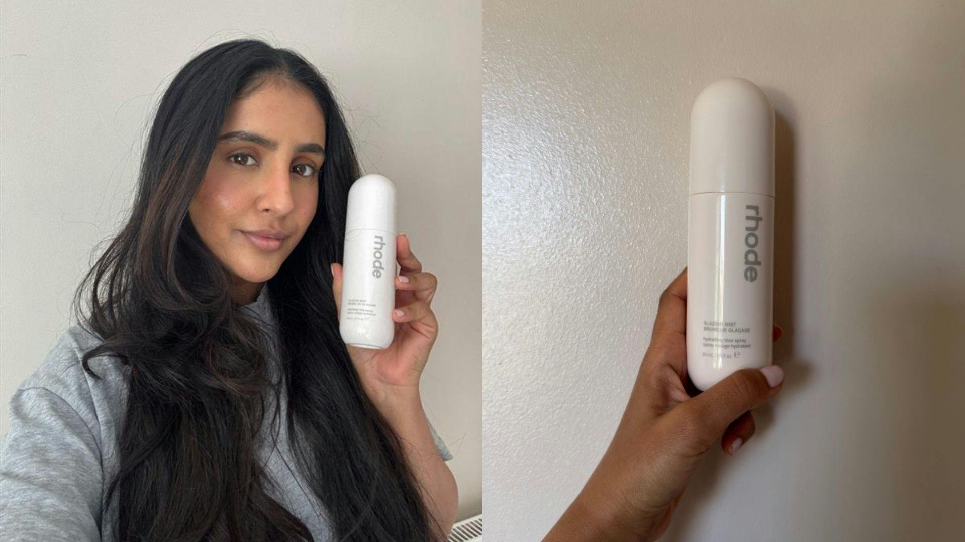 Rhode >> glazing mist フェイスミスト Rhode's Glazing Mist Makes Me Glow Like Hailey Bieber