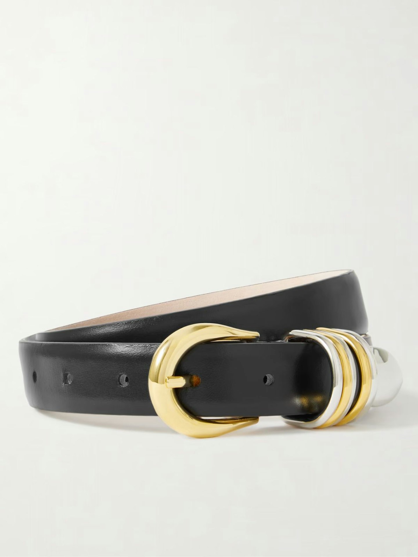 Hollyhock Embellished Leather Belt