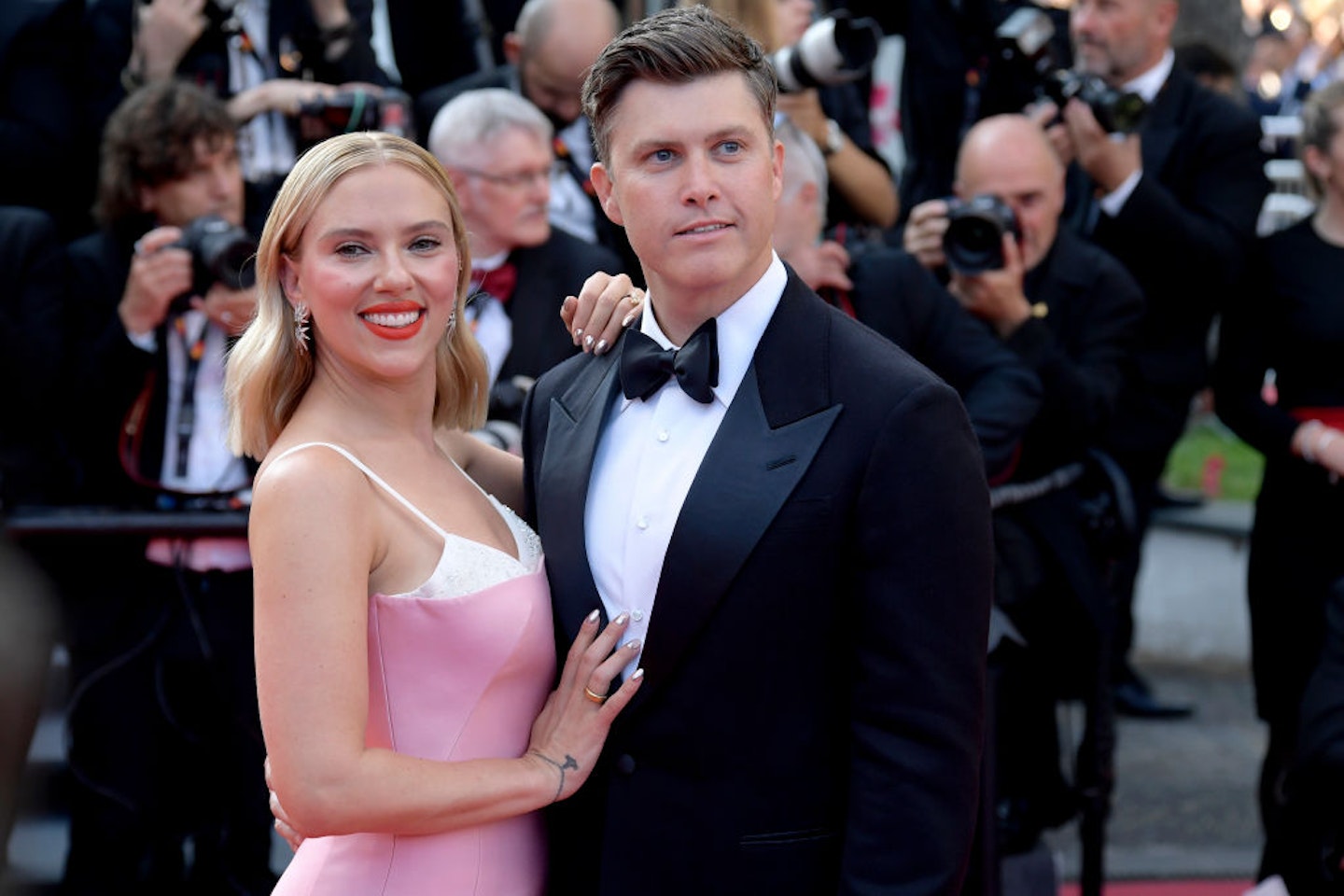 Scarlett Johansson and Colin Jost