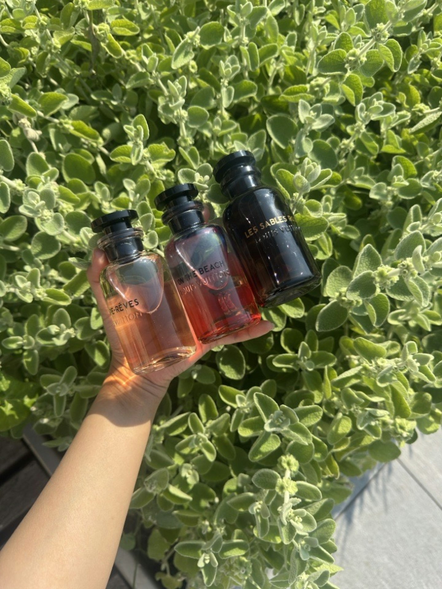 Sameeha Shaikh, beauty writer, trying the best Louis Vuitton fragrances