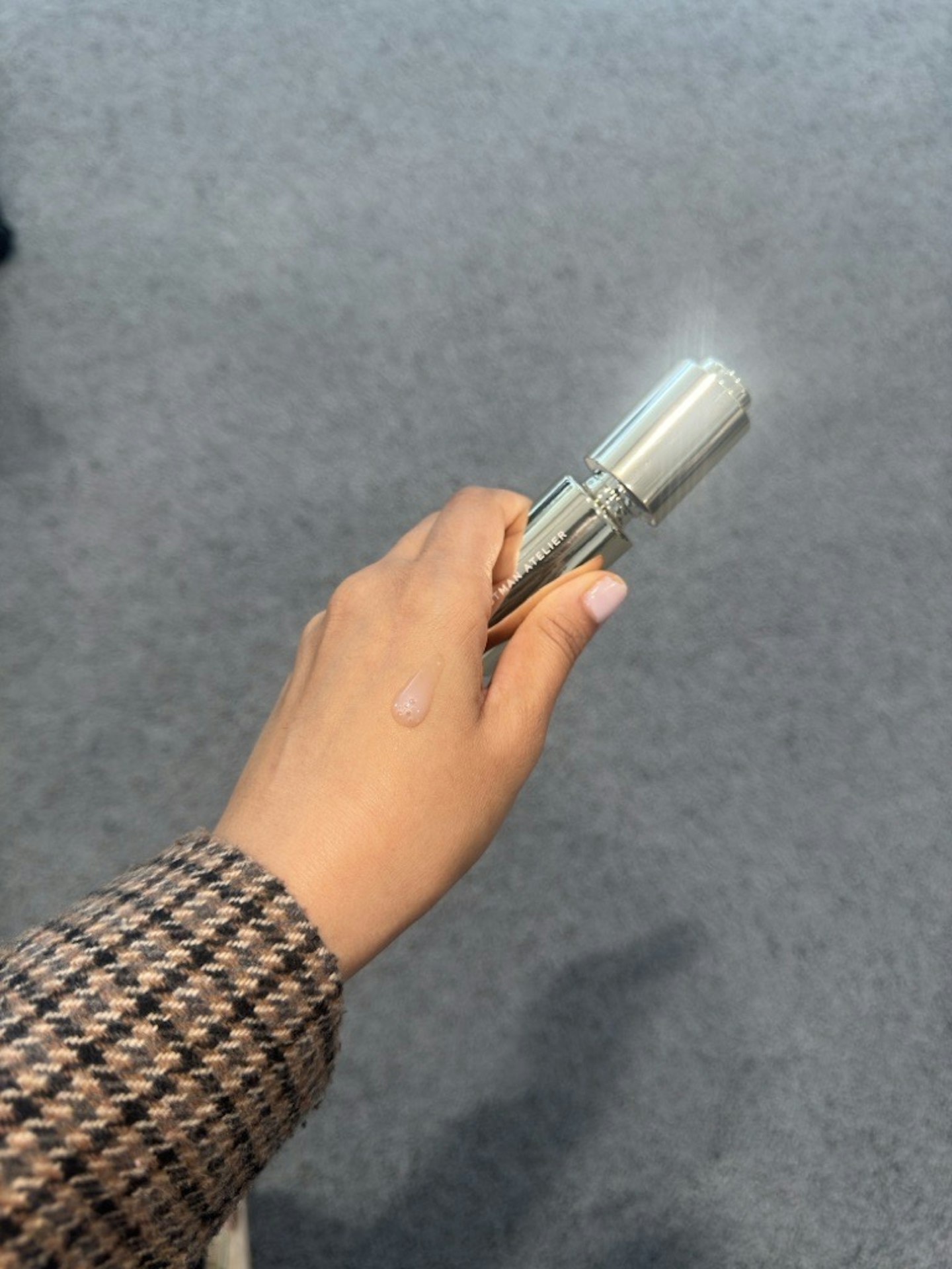 Ssameeha Shaikh, beauty writer, using the Westman Atelier Eye Activator Serum