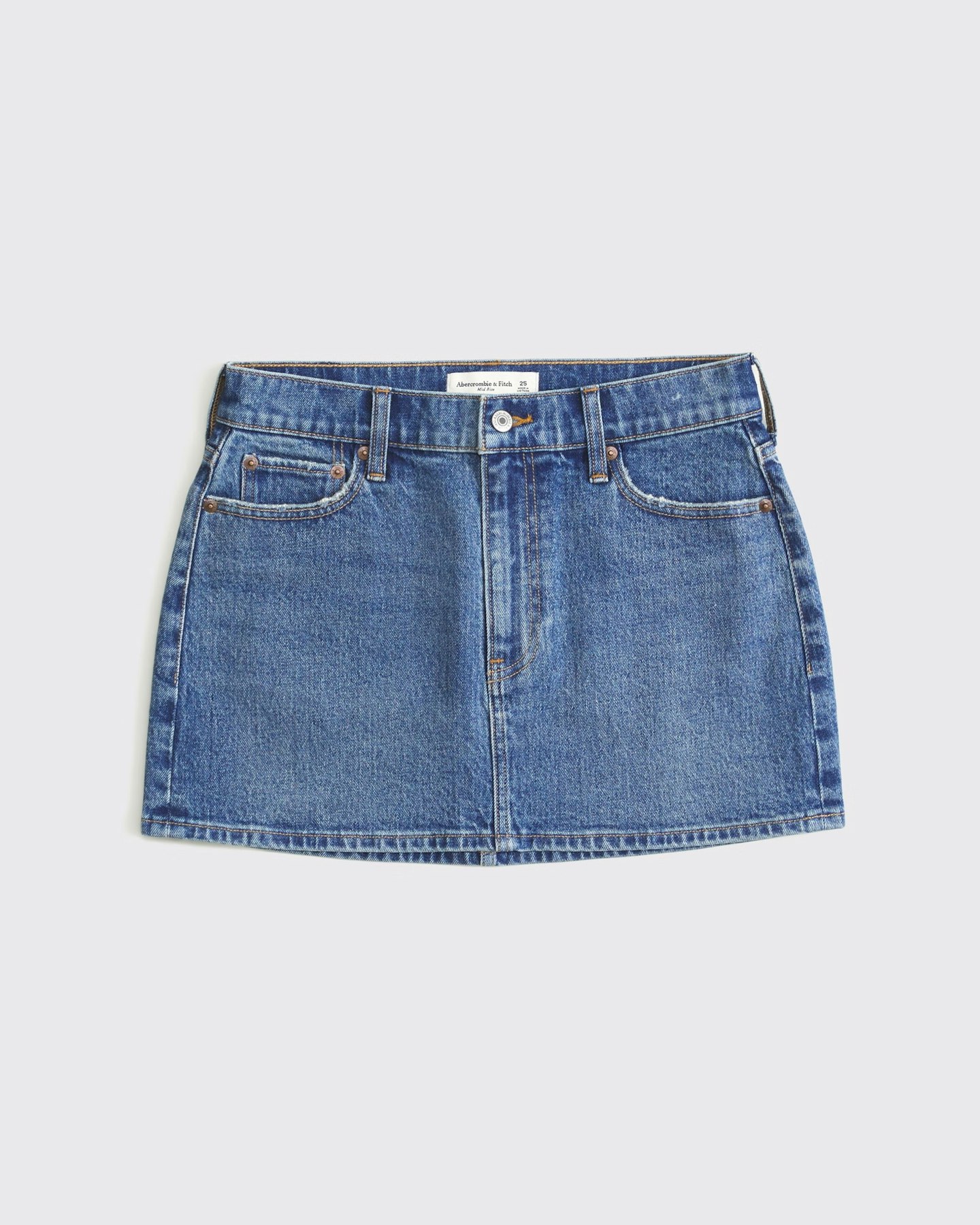 Abercrombie & Fitch Mid Rise Denim Mini Skirt