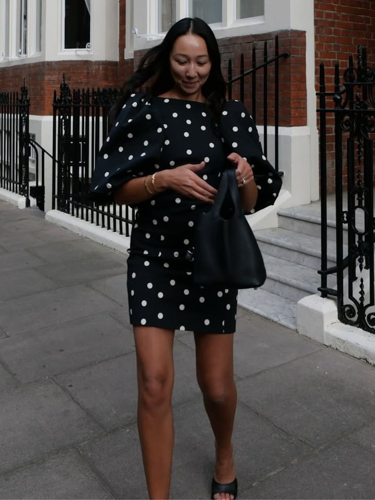 Niche Polka Dot Cake Vest Dress