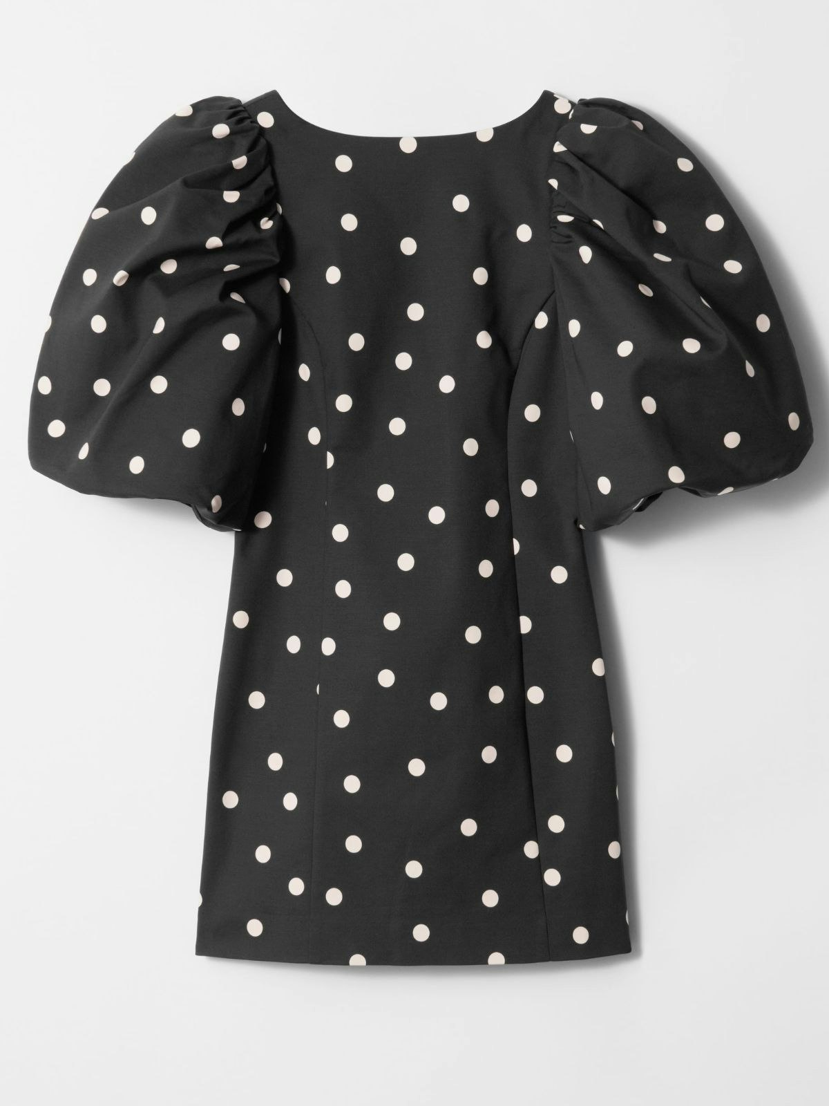 Street Elegant Polka Dot Print Pocket Lace Up Turndown Collar A Line Dresses main image 1