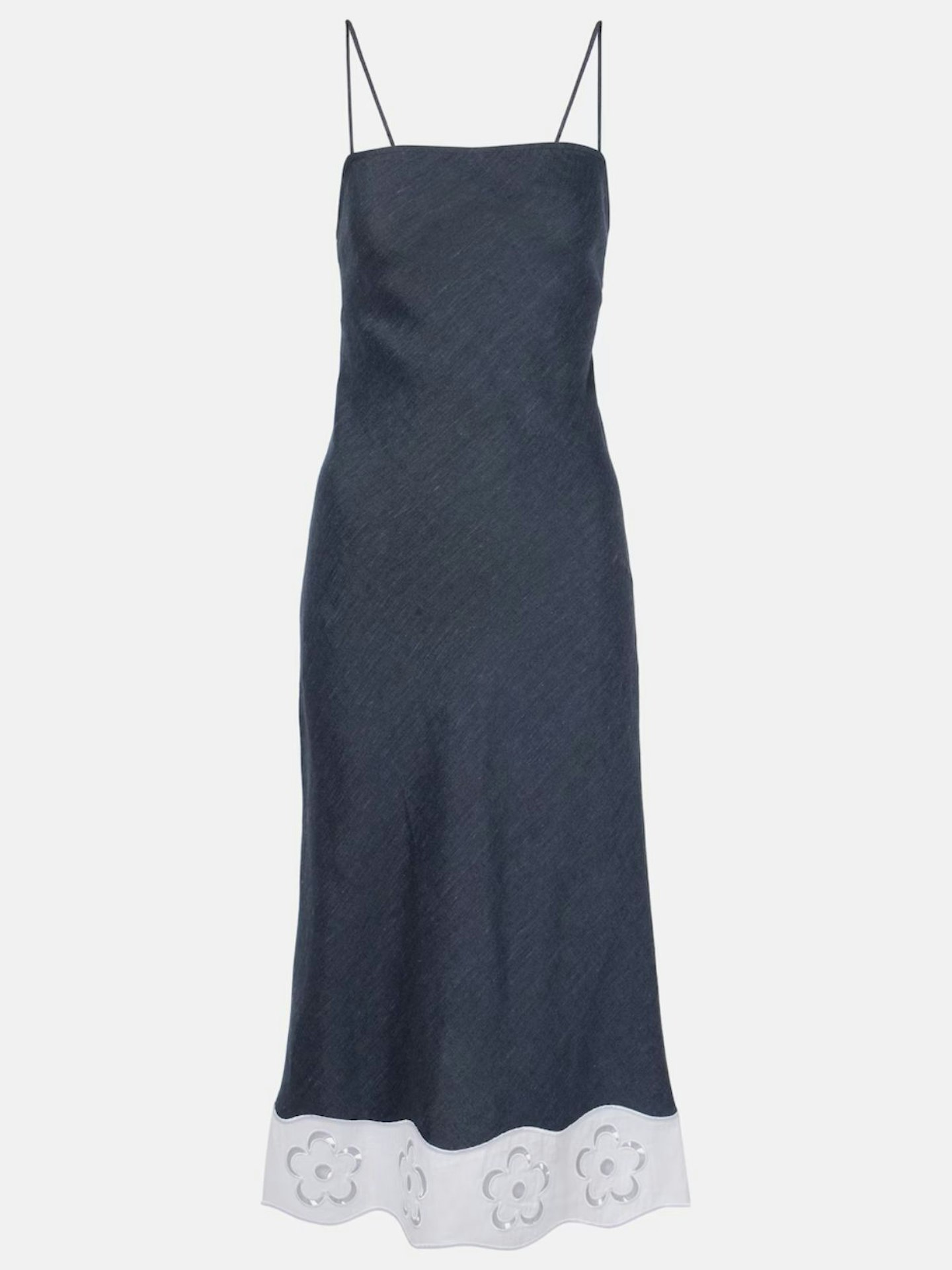 Staud, Paolo Linen-Blend Midi Dress