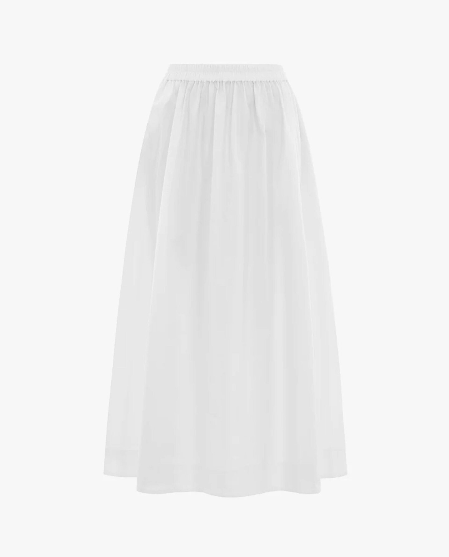 Natalie Elasticated Cotton Midi Skirt