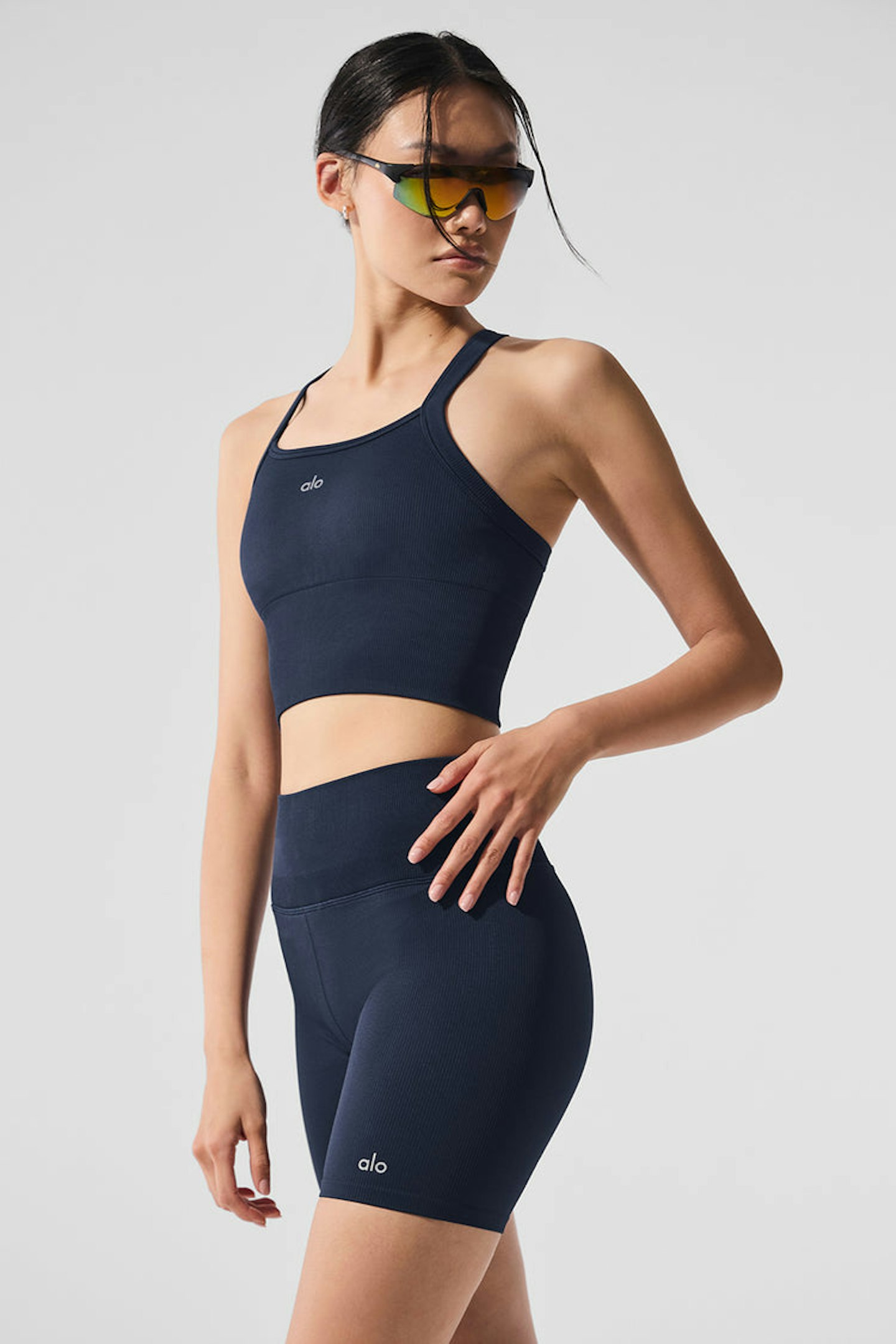alo yoga Seamless Ribbed Favorite Bra Tank