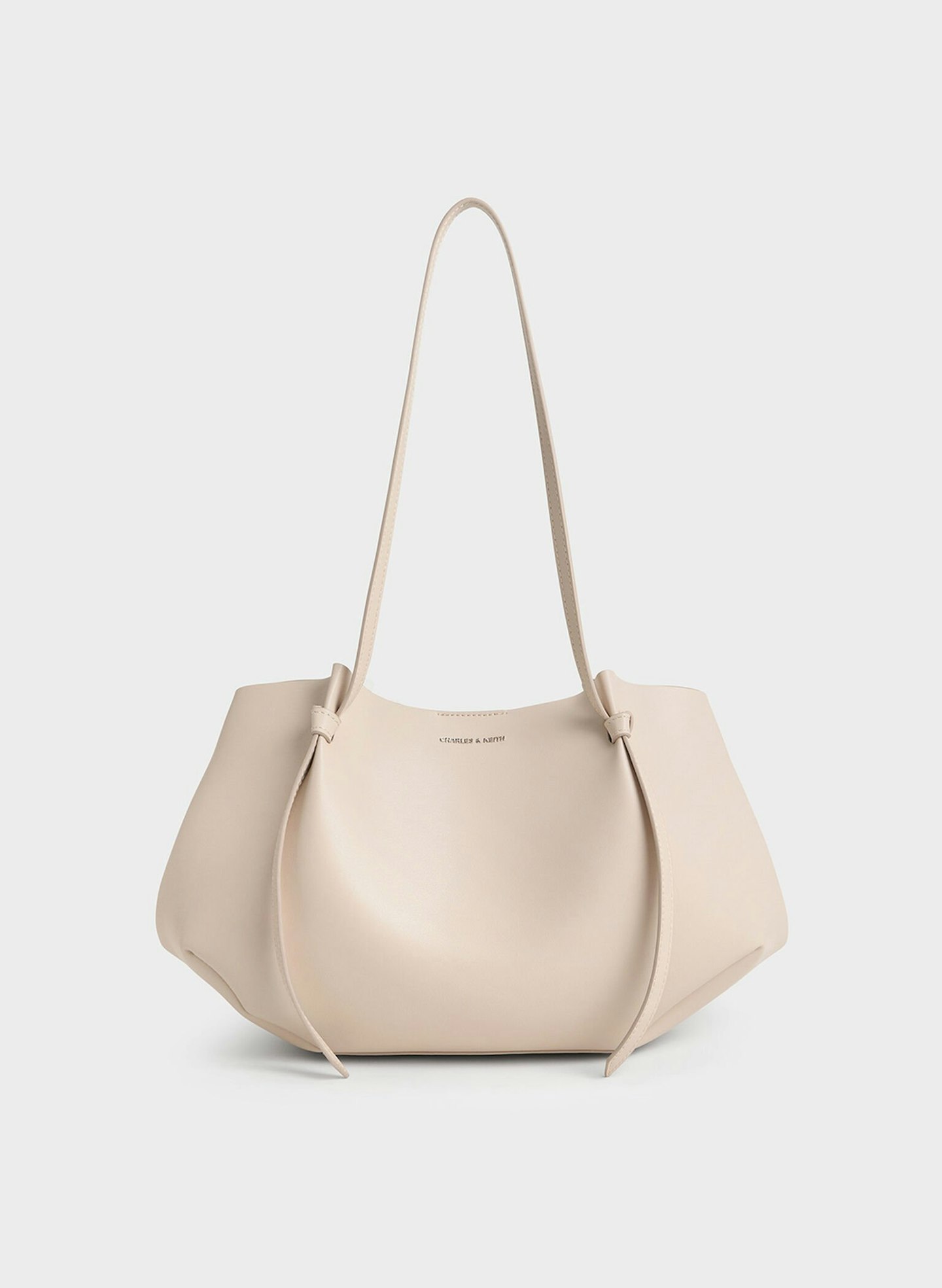 Charles & Keith, Calla Tote Bag in Oat