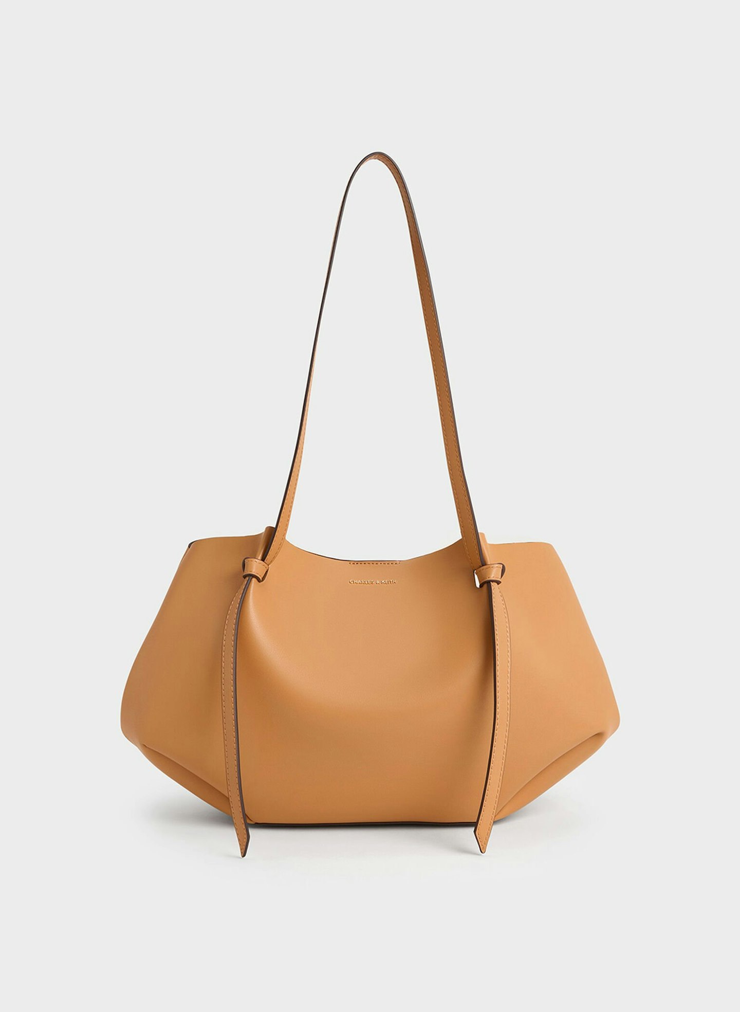 Charles & Keith, Calla Tote Bag in Toffee