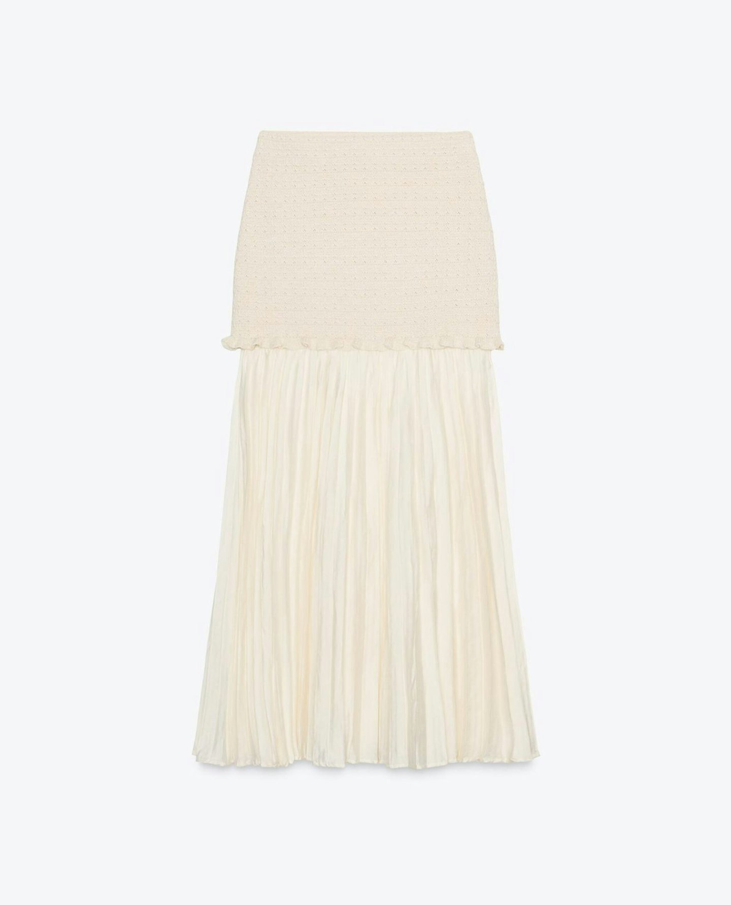 Combined Knit Skirt