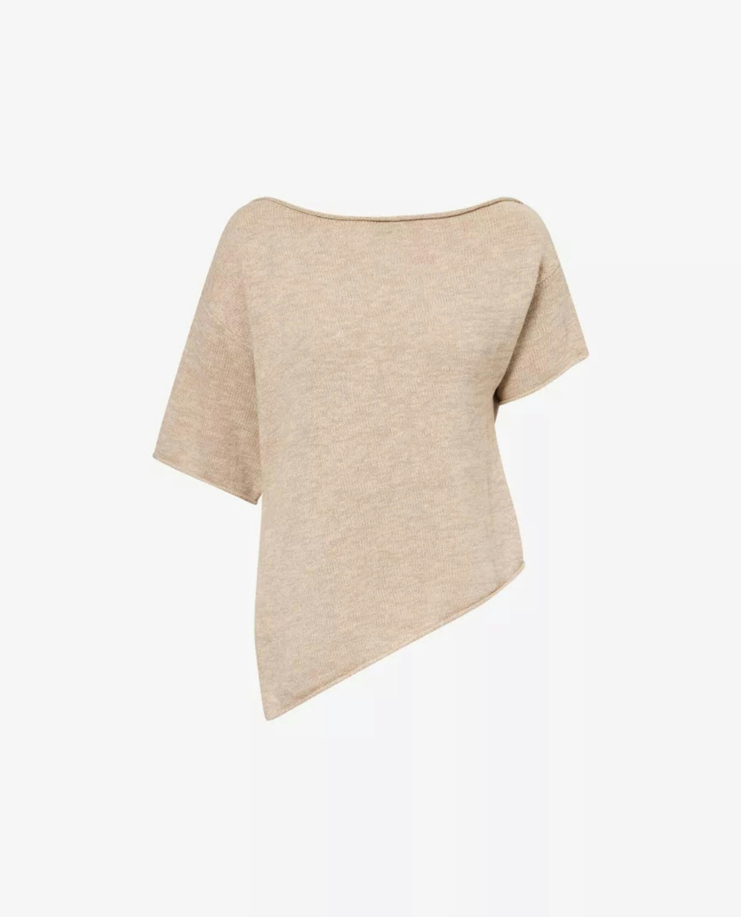 Rick Off-Shoulder Cotton-Linen Blend Knit Top