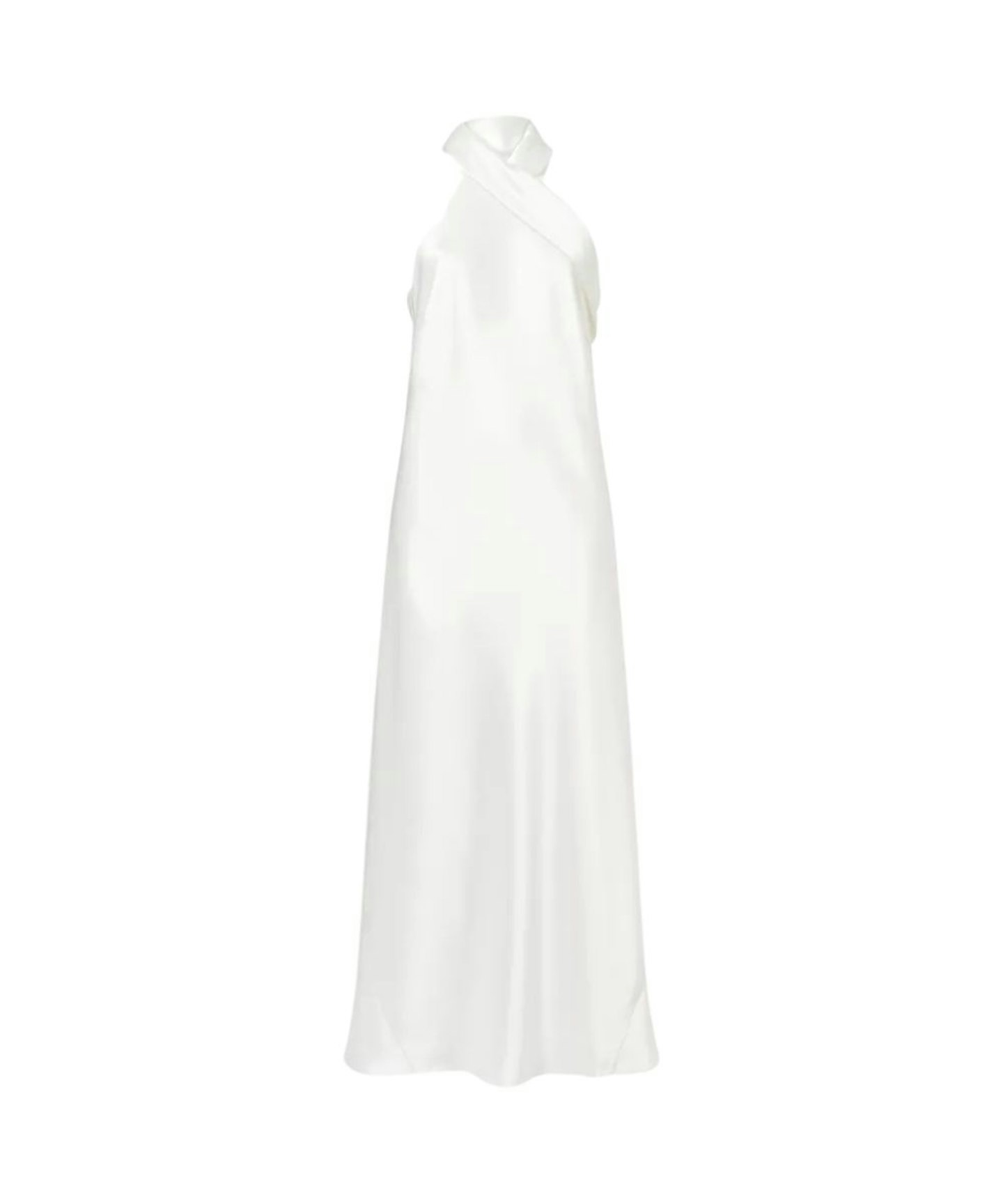 Galvan, Pandora Halterneck Woven Midi Dress