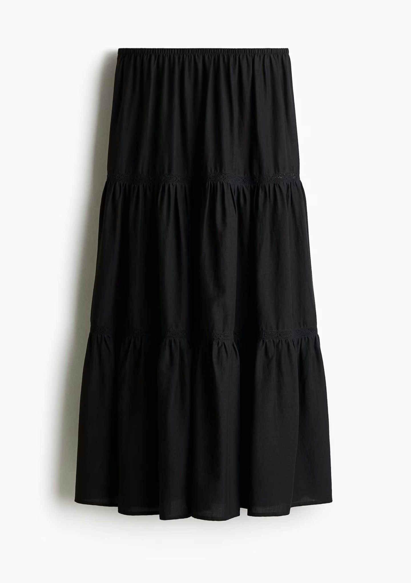 H&M, Lace Inset Maxi Skirt