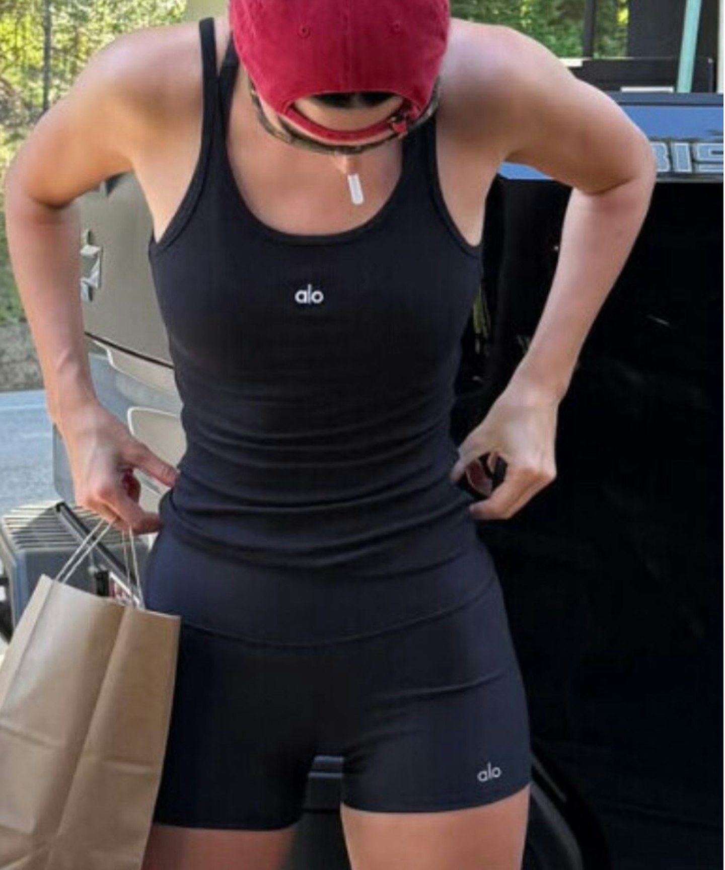 kendall jenner in alo yoga