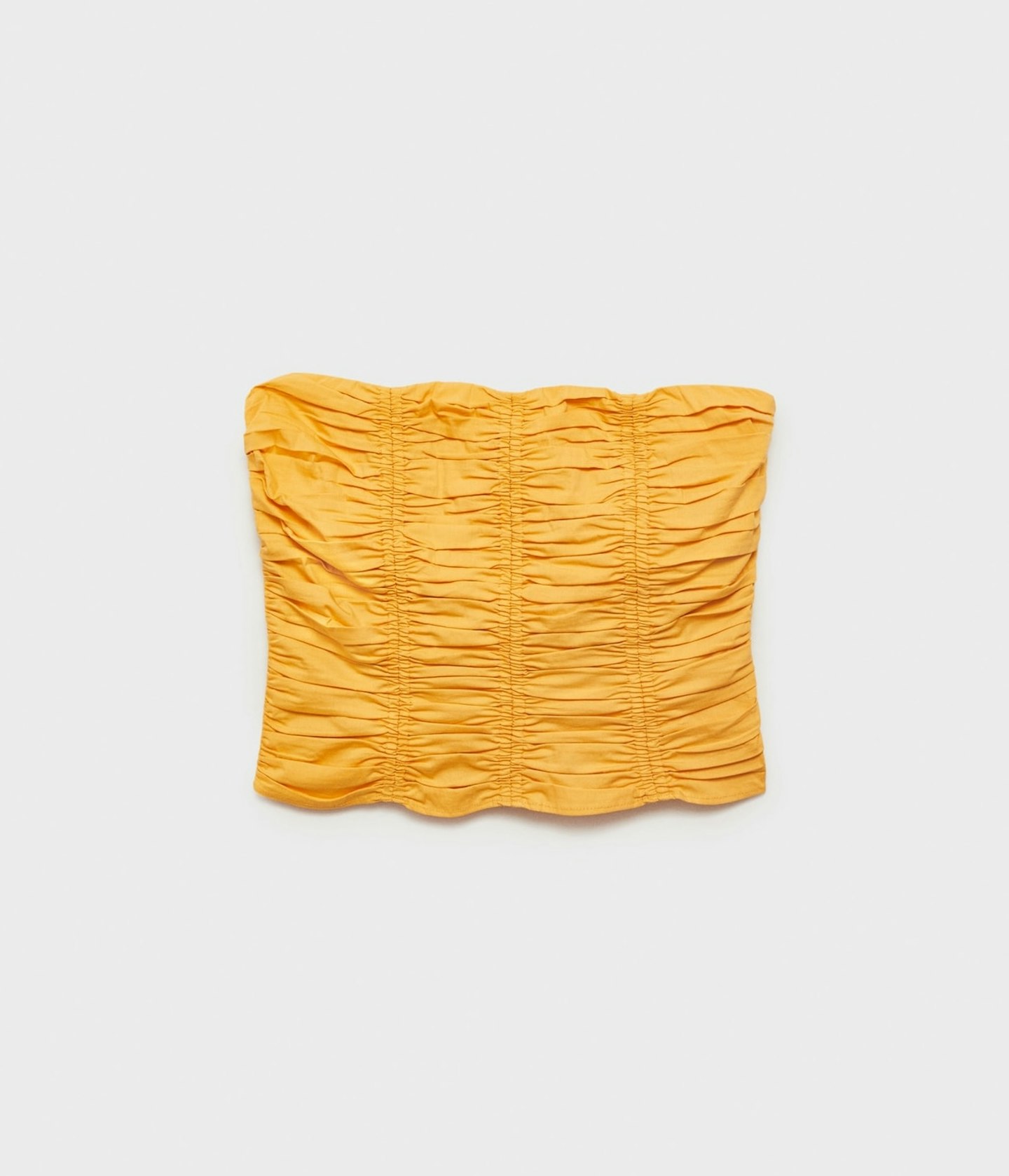 Mango, Ruched Strapless Top